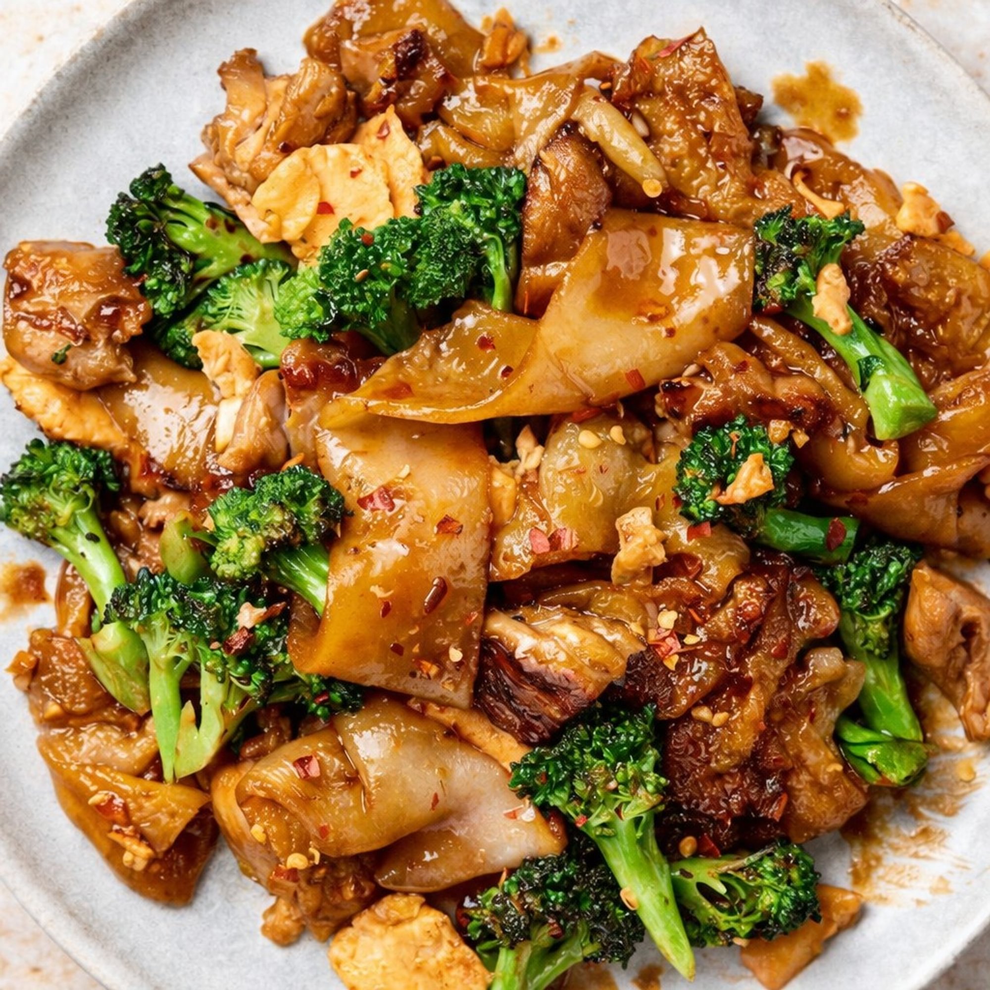 Drunken Noodle Stir Fried