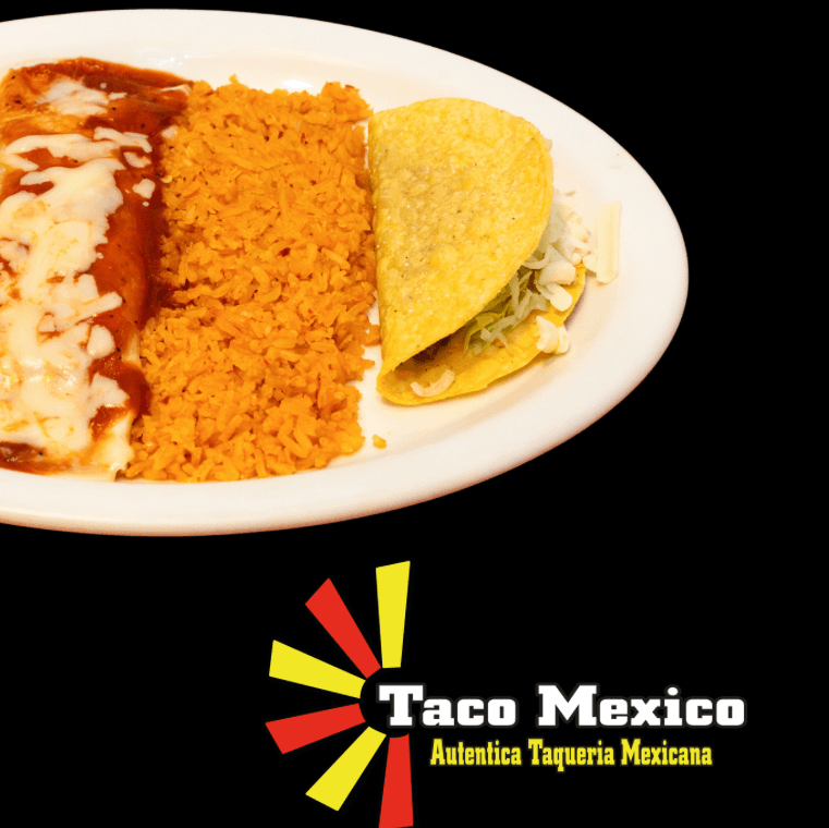Sp#5 Burrito, Taco and Rice