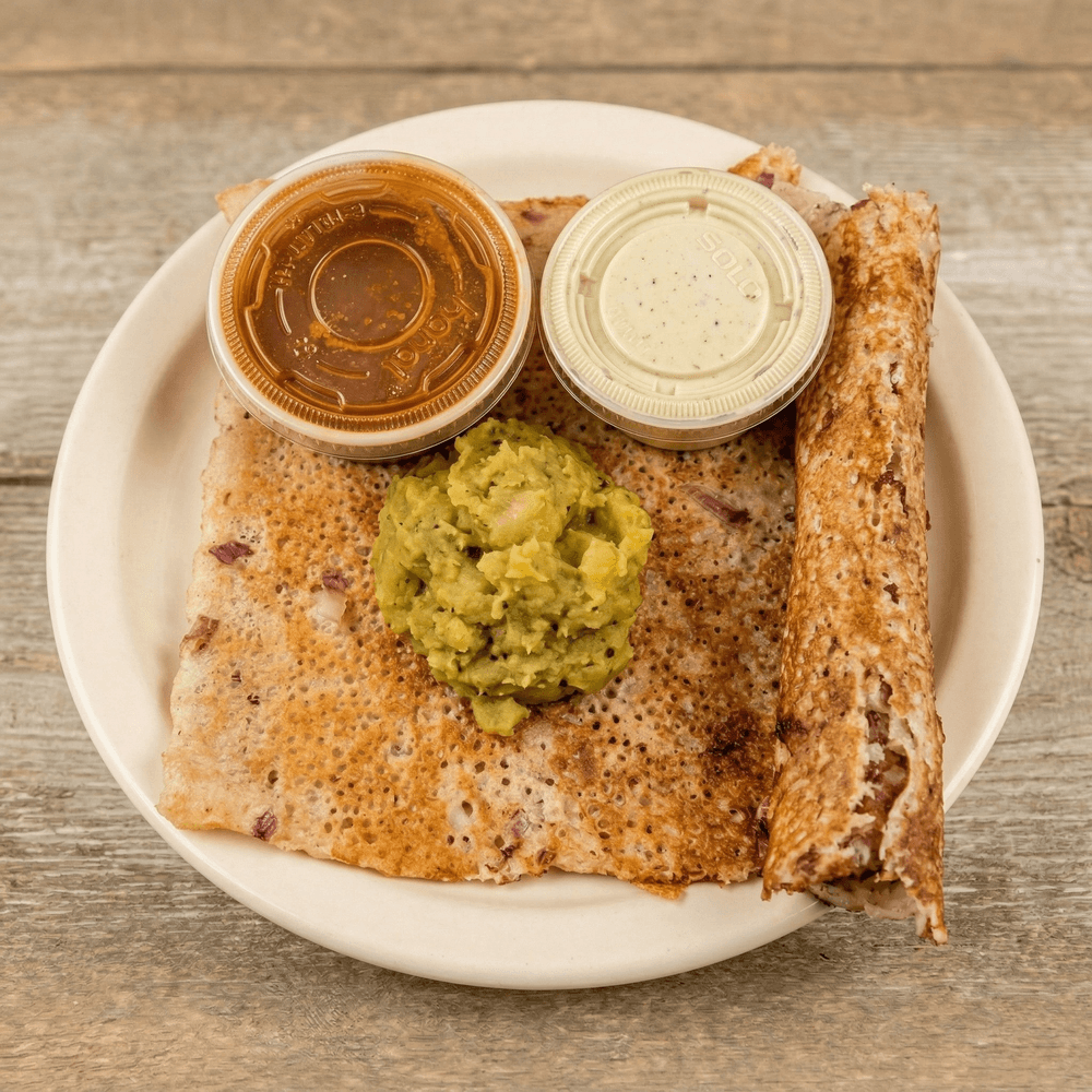 Onion Rava Masala Dosa