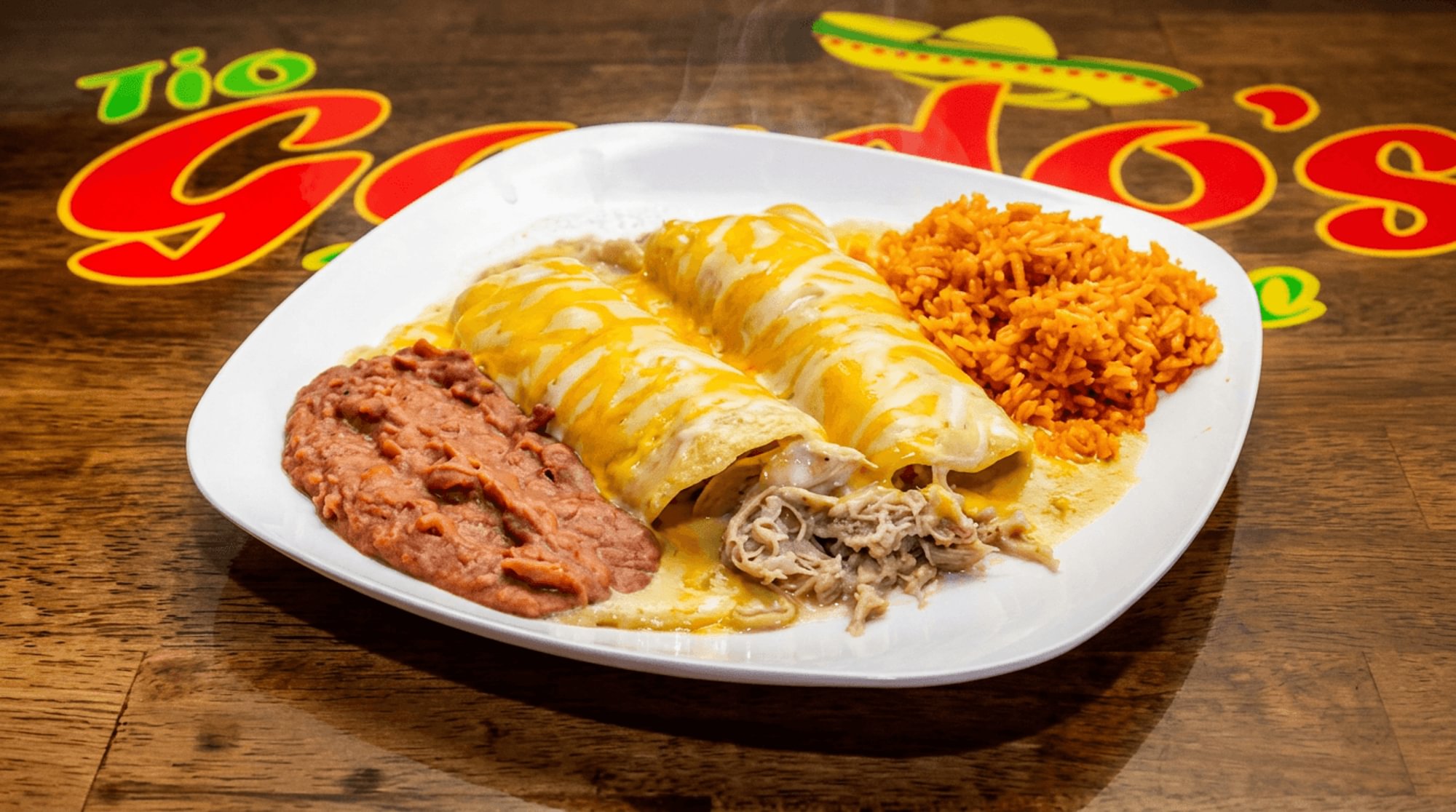 Chicken Enchilada Plate