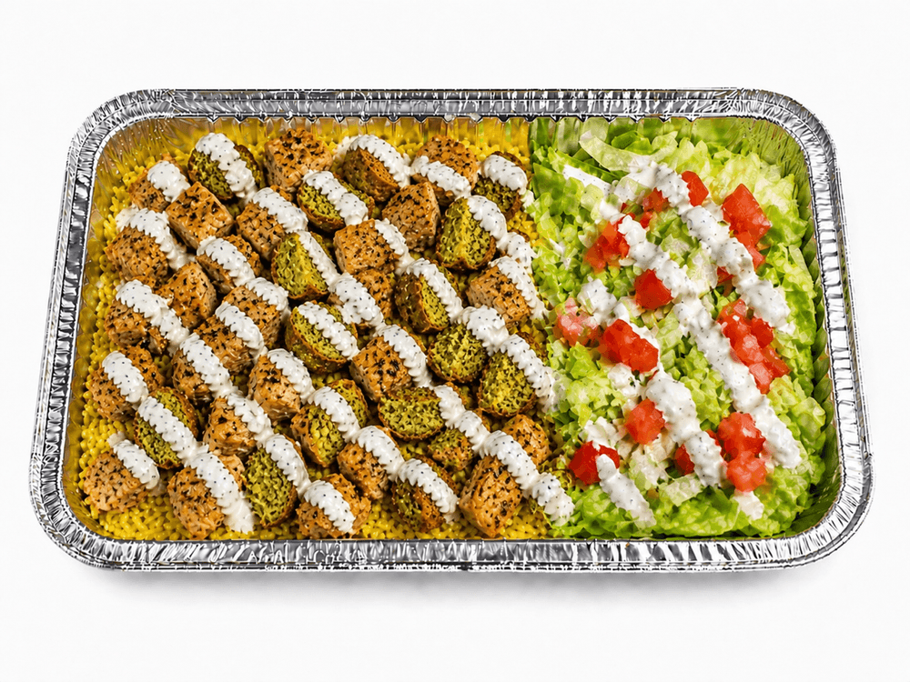 Chicken & Falafel Over Rice