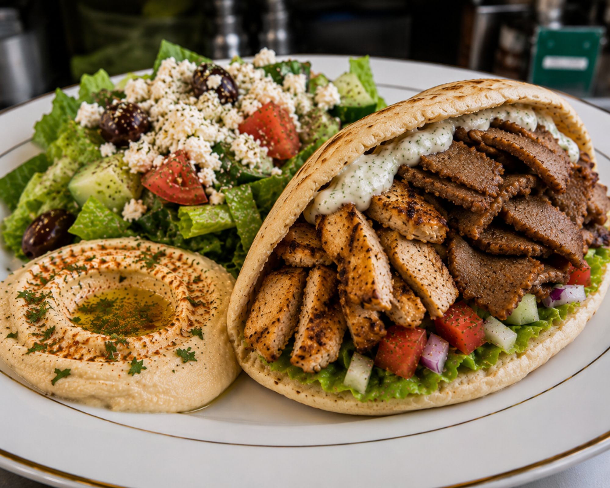 Combo Pita Sandwich Plate