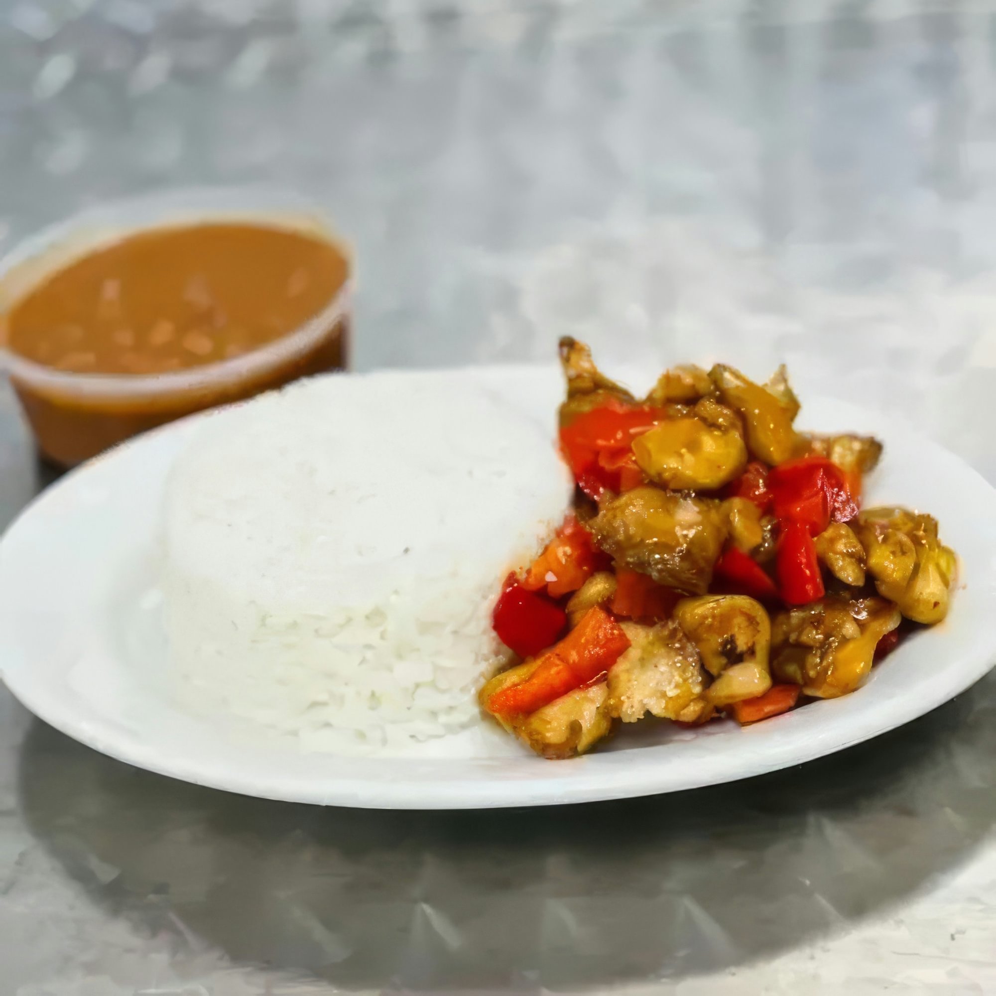 Bourbon Chicken Dinner