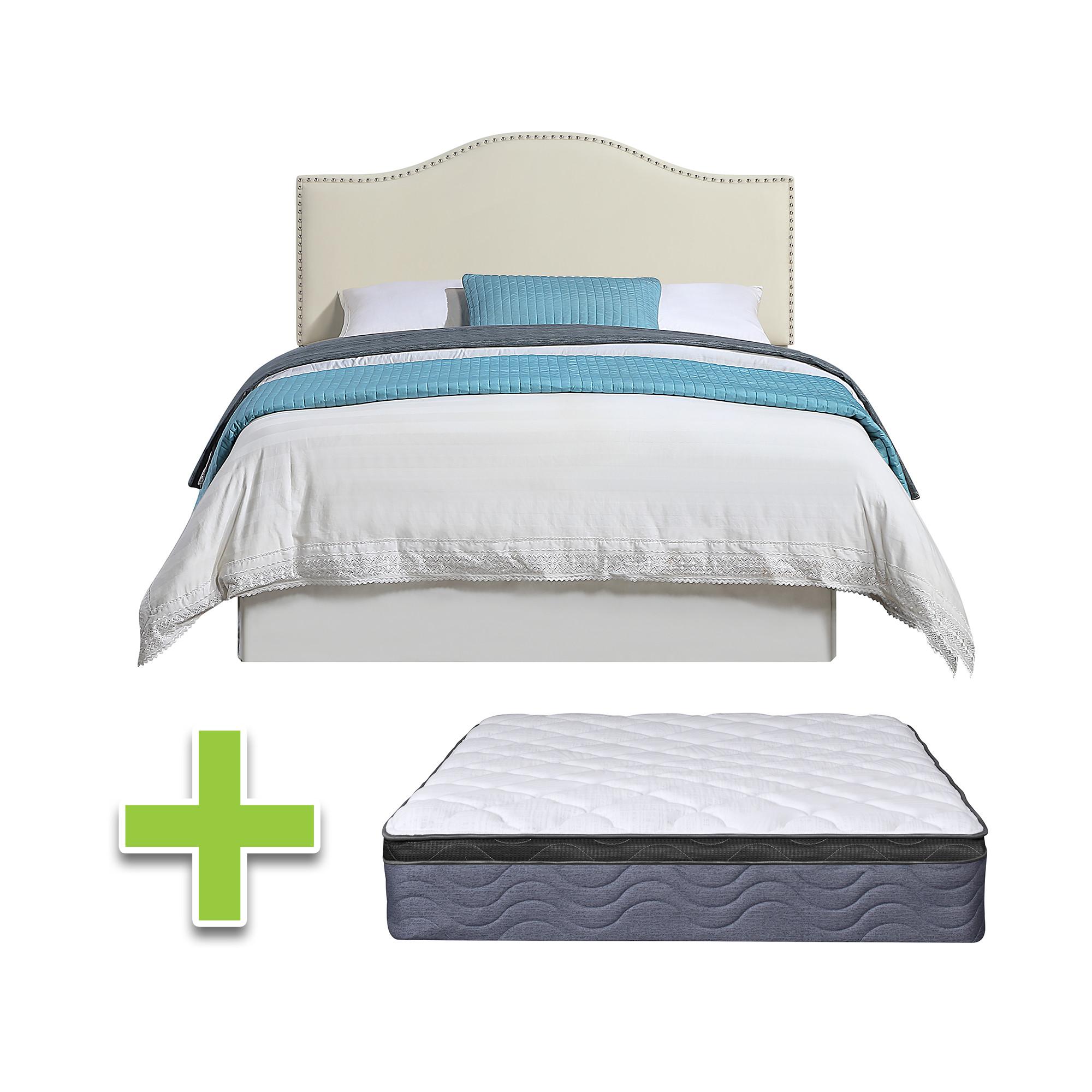 Full Zoe Bed w/12" Medium Mattress & 9" Foundation