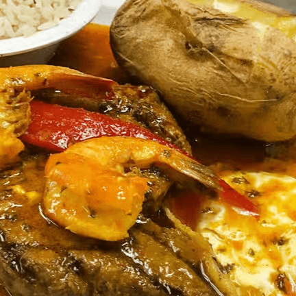 Sirloin steak & shrimp plate