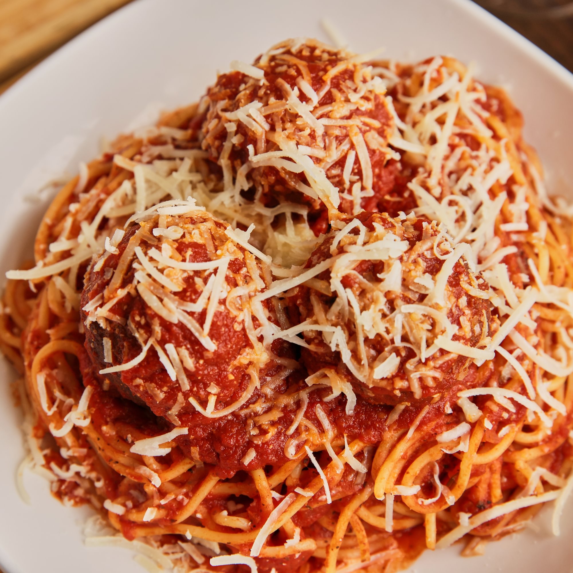 Veal Meatball Spaghetti + Soft Drink