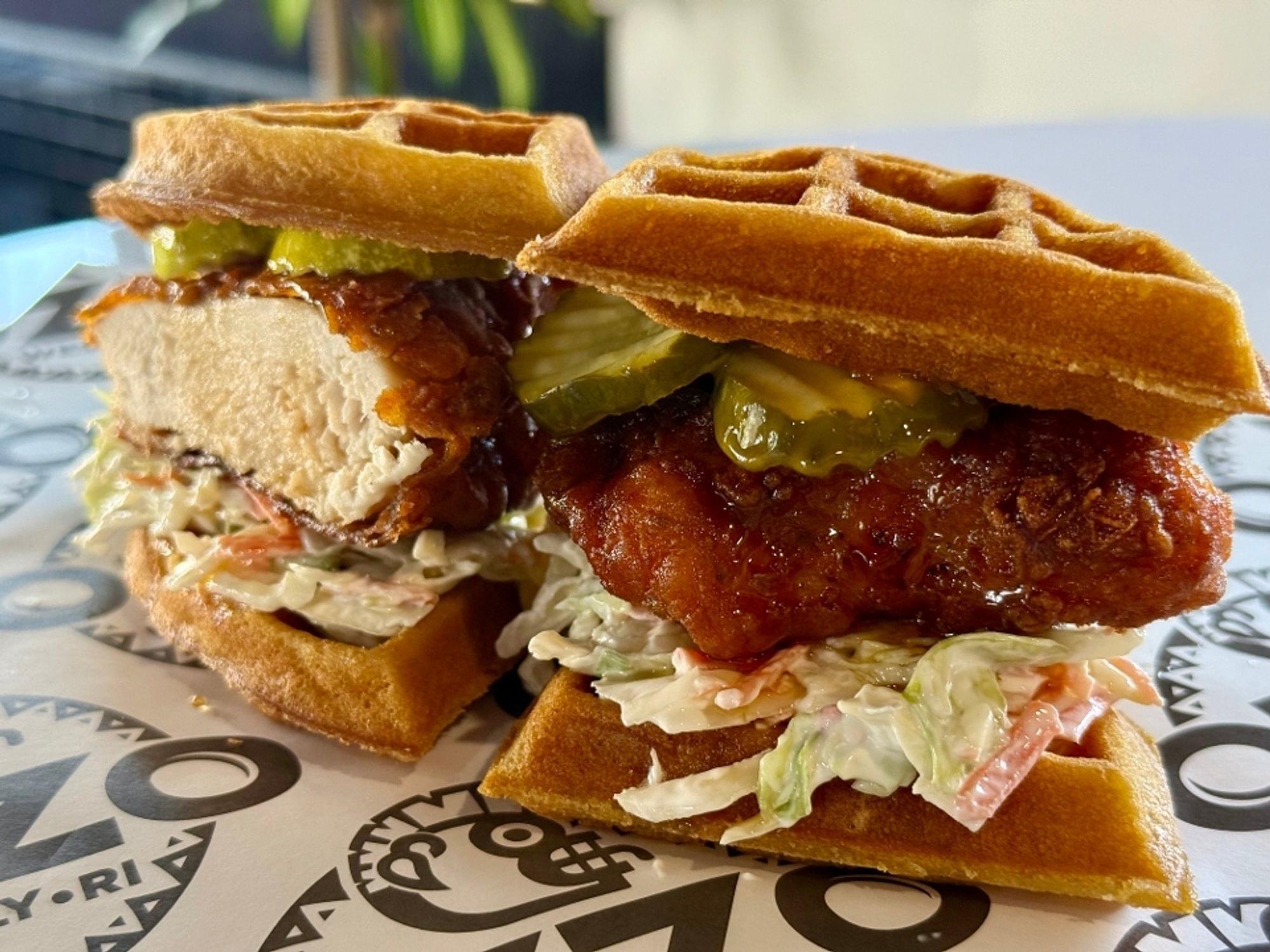 Ozzo Chicken & Waffle Stack