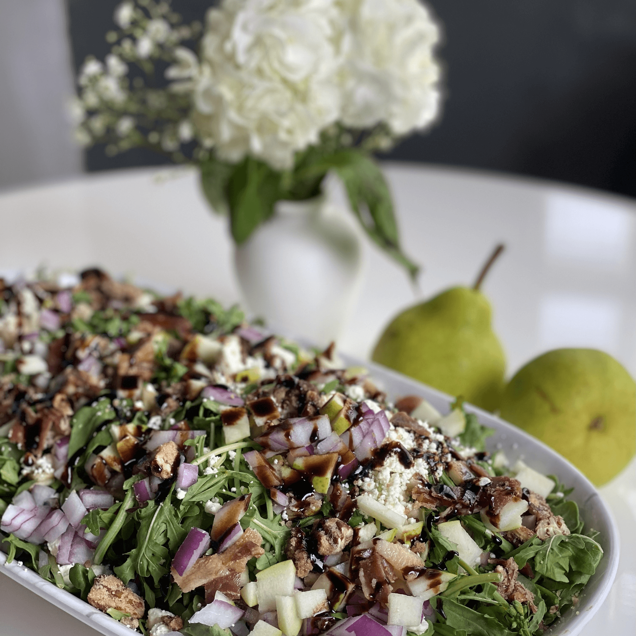 PROSCIUTTO + PEAR ARUGULA SALAD DINNER - 16oz