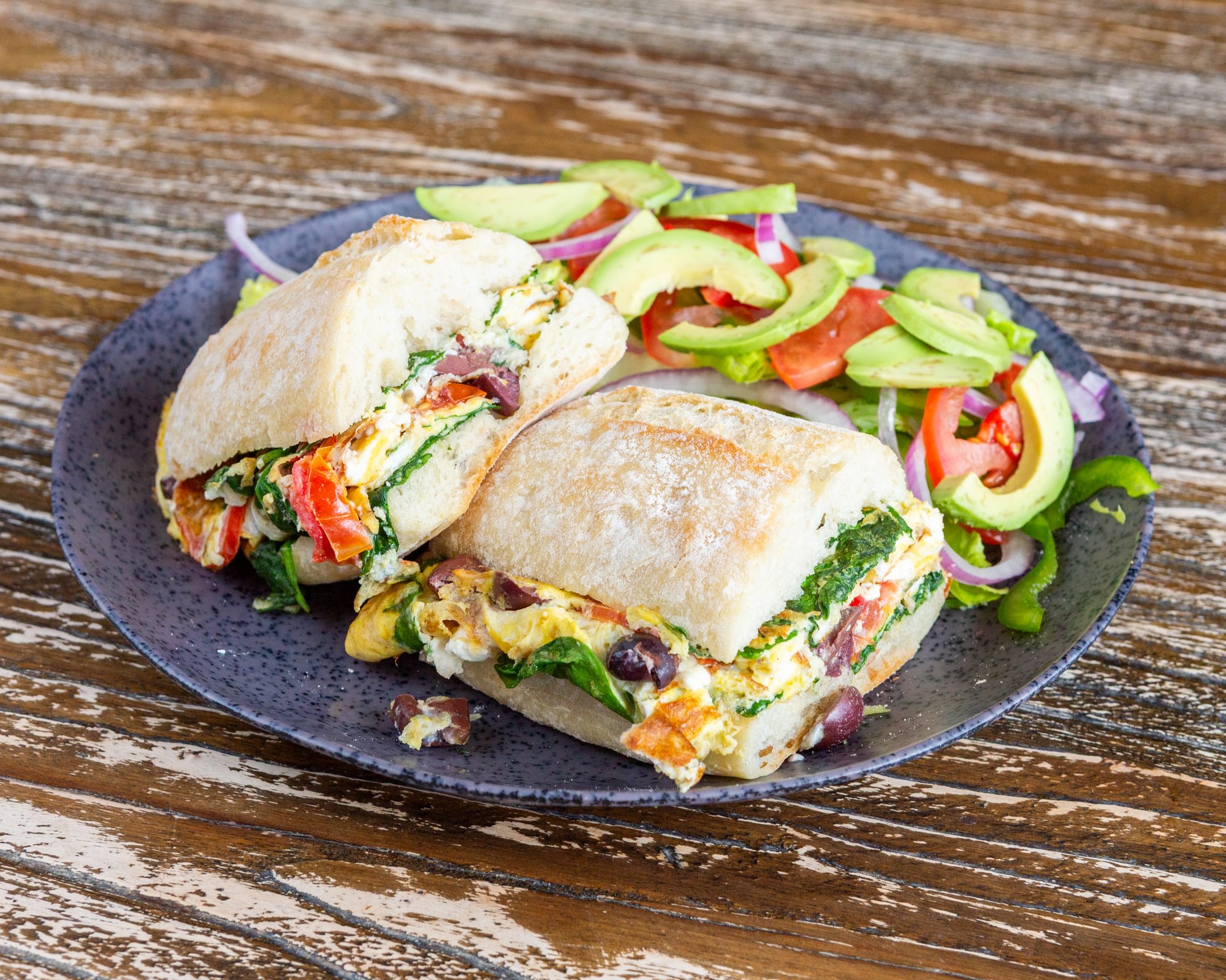 Greek Omelette Sammie