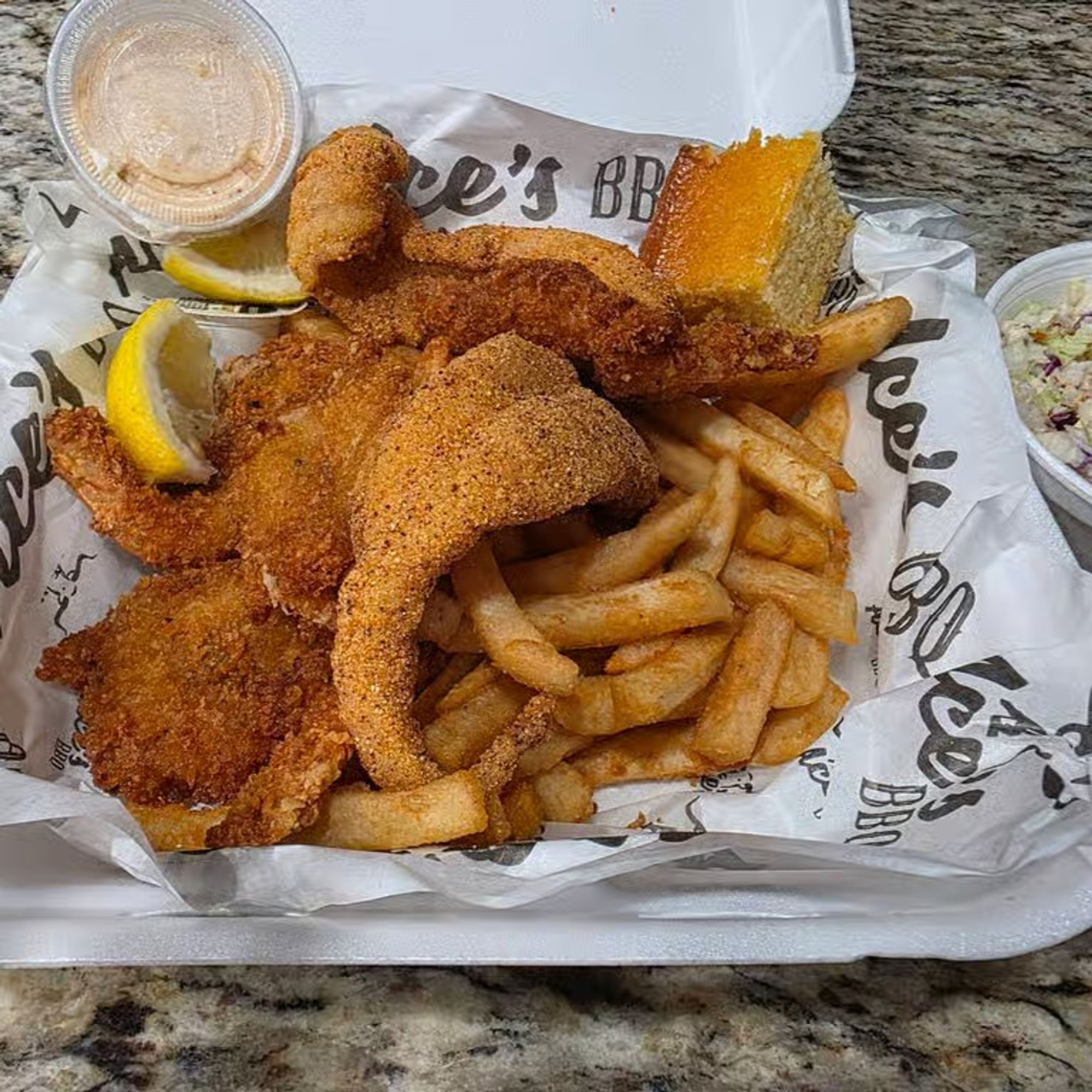 Catfish & Shrimp Platter