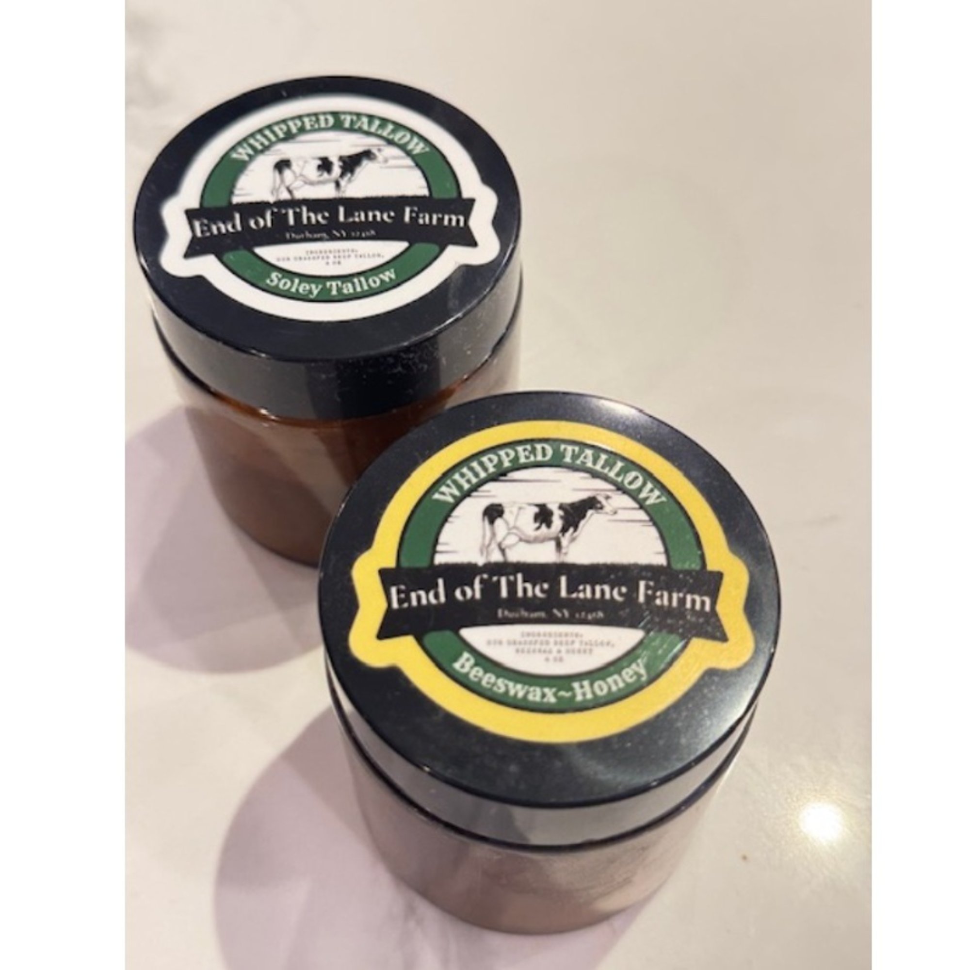 Whipped beef tallow body butter