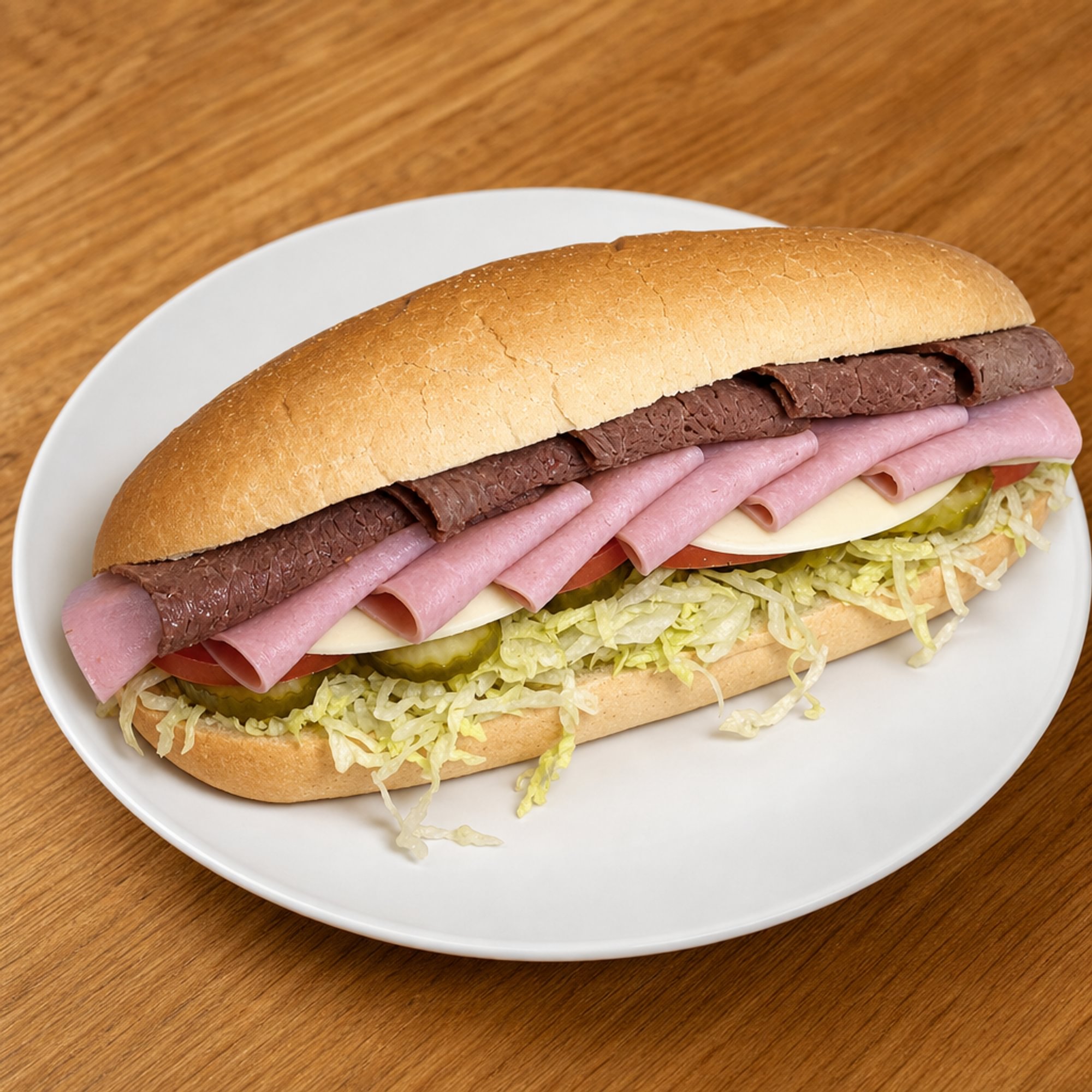 #5 Roast Beef & Ham Sub 12"