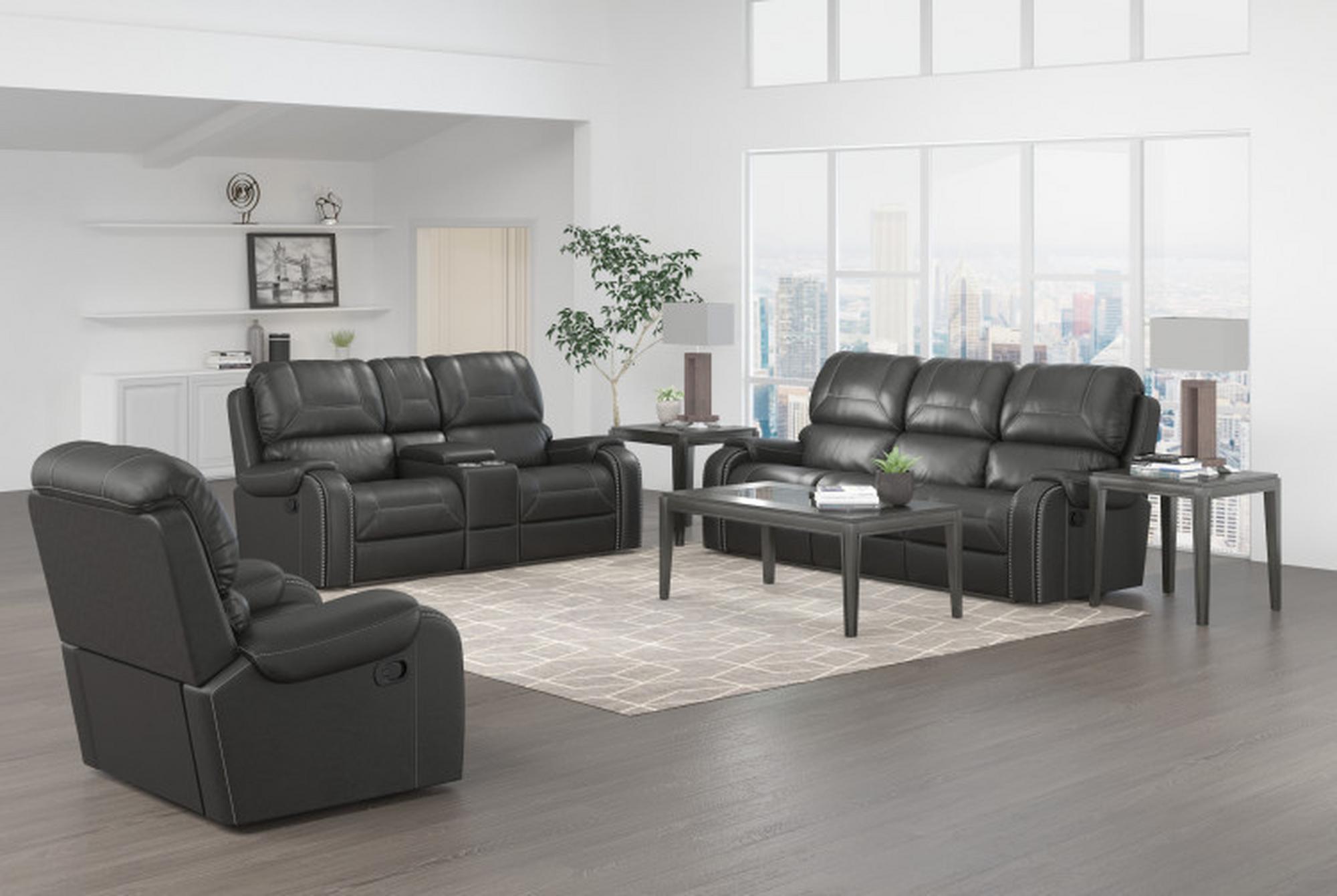 Winslow Grey Reclining Sofa, Reclining Loveseat, & Recliner