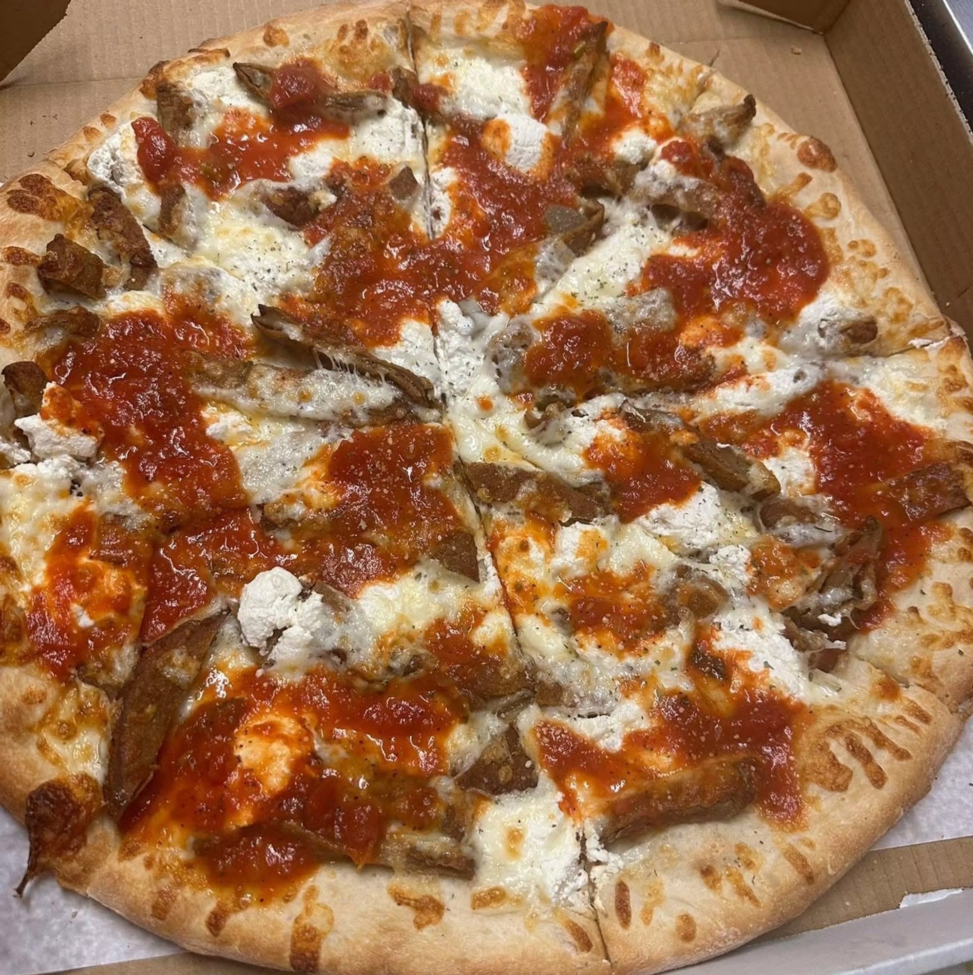 Eggplant Parmesan Pizza