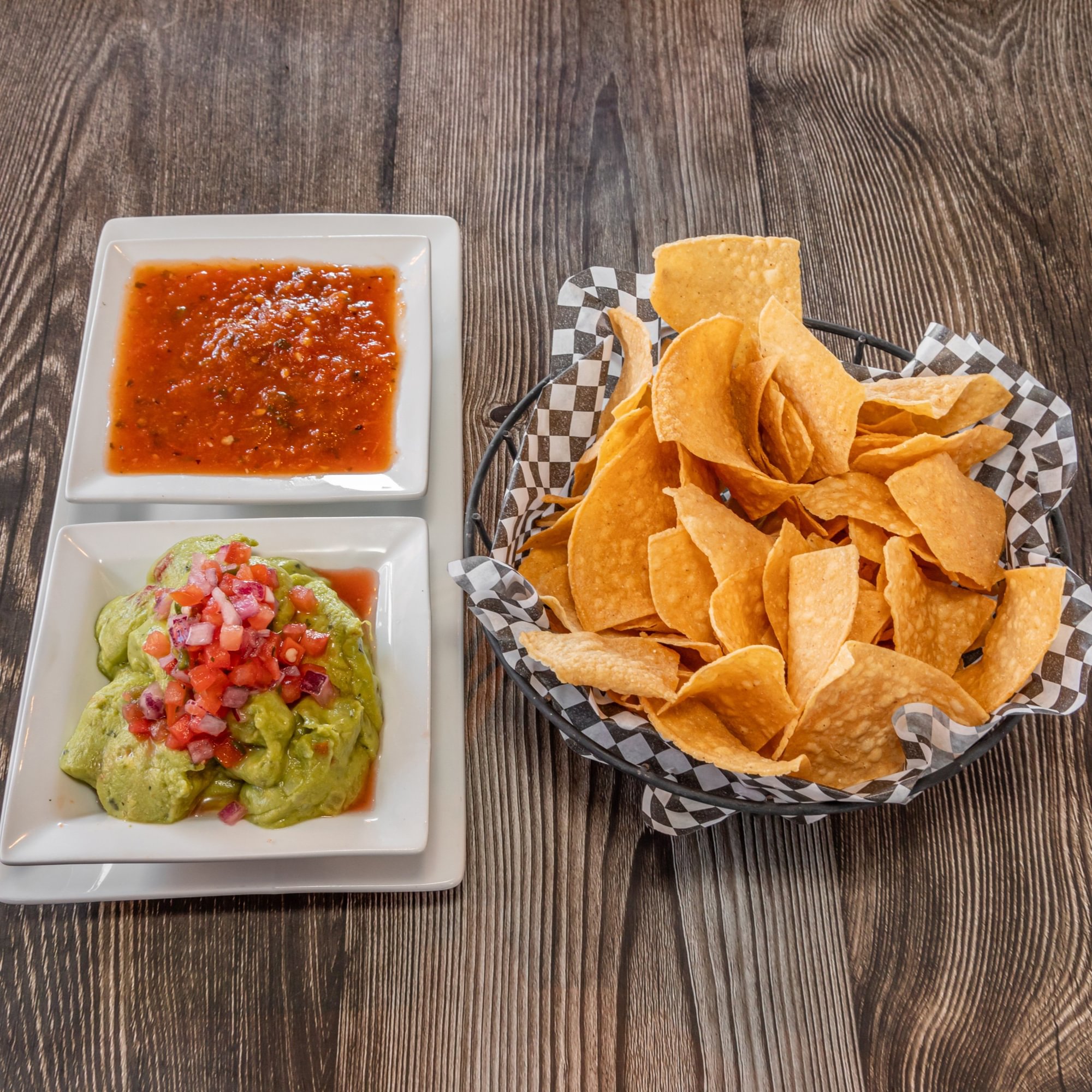 Guacamole, Salsa & Chips