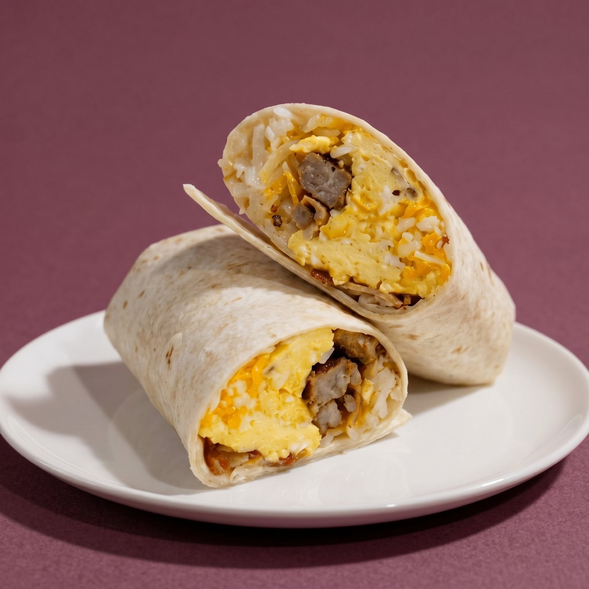 Sausage, Egg, and Mozzarella Burrito