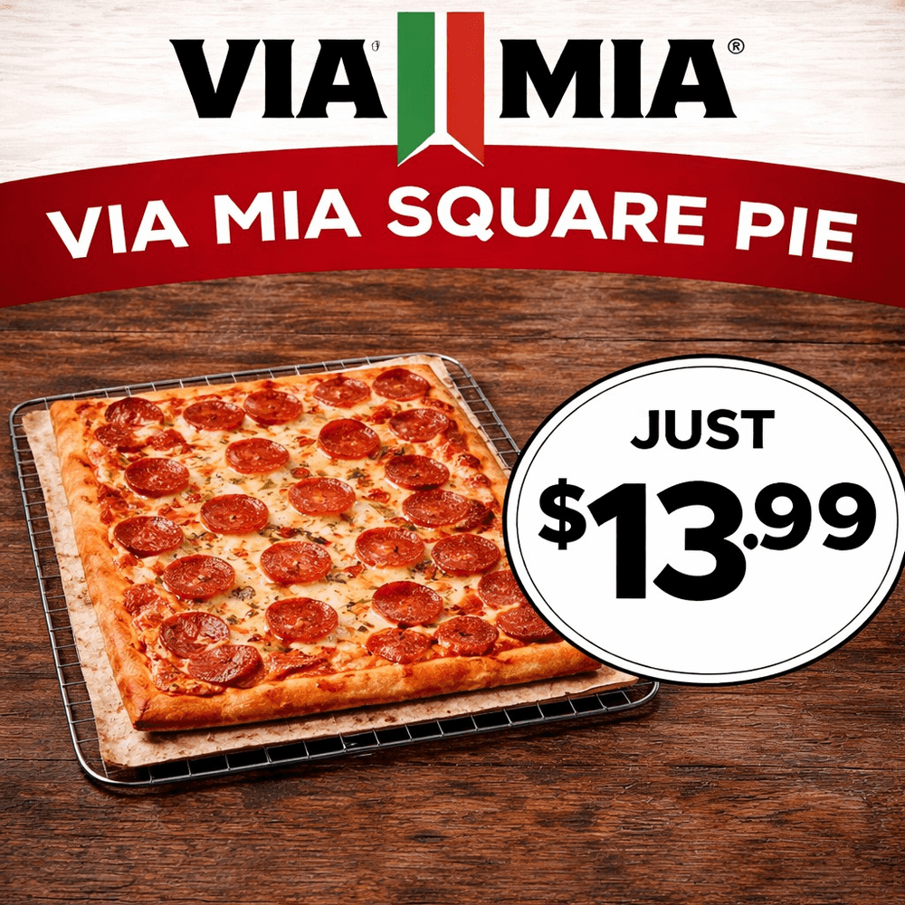 🍕 VIA MIA SQUARE PIE 🍕