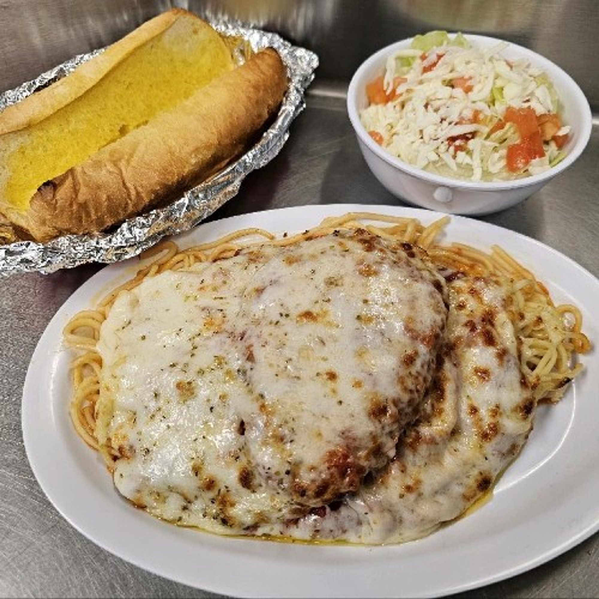 Chicken Parm cavatelli Dinner Special