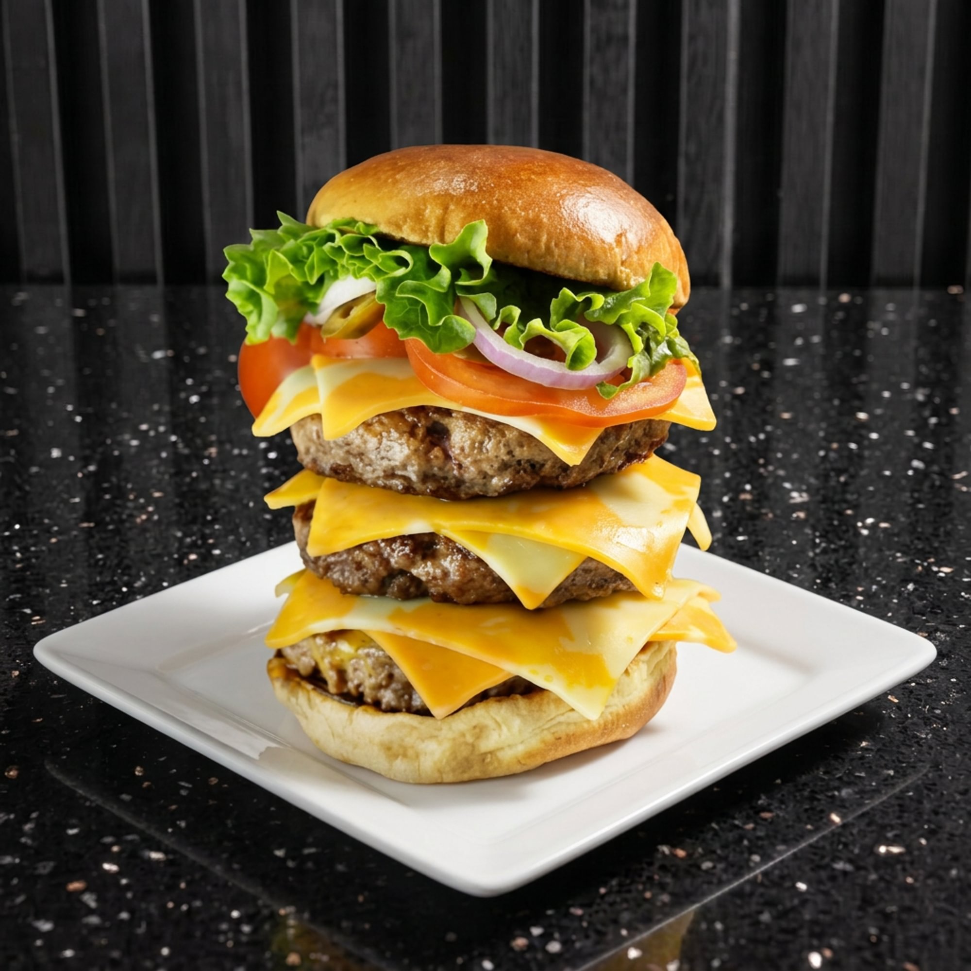 Triple Classic Smash Burger