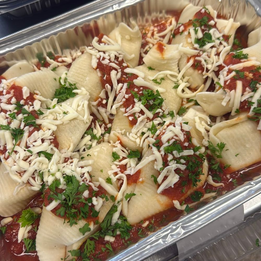 Family Size Stuffed Shell with Marinara Sauce.