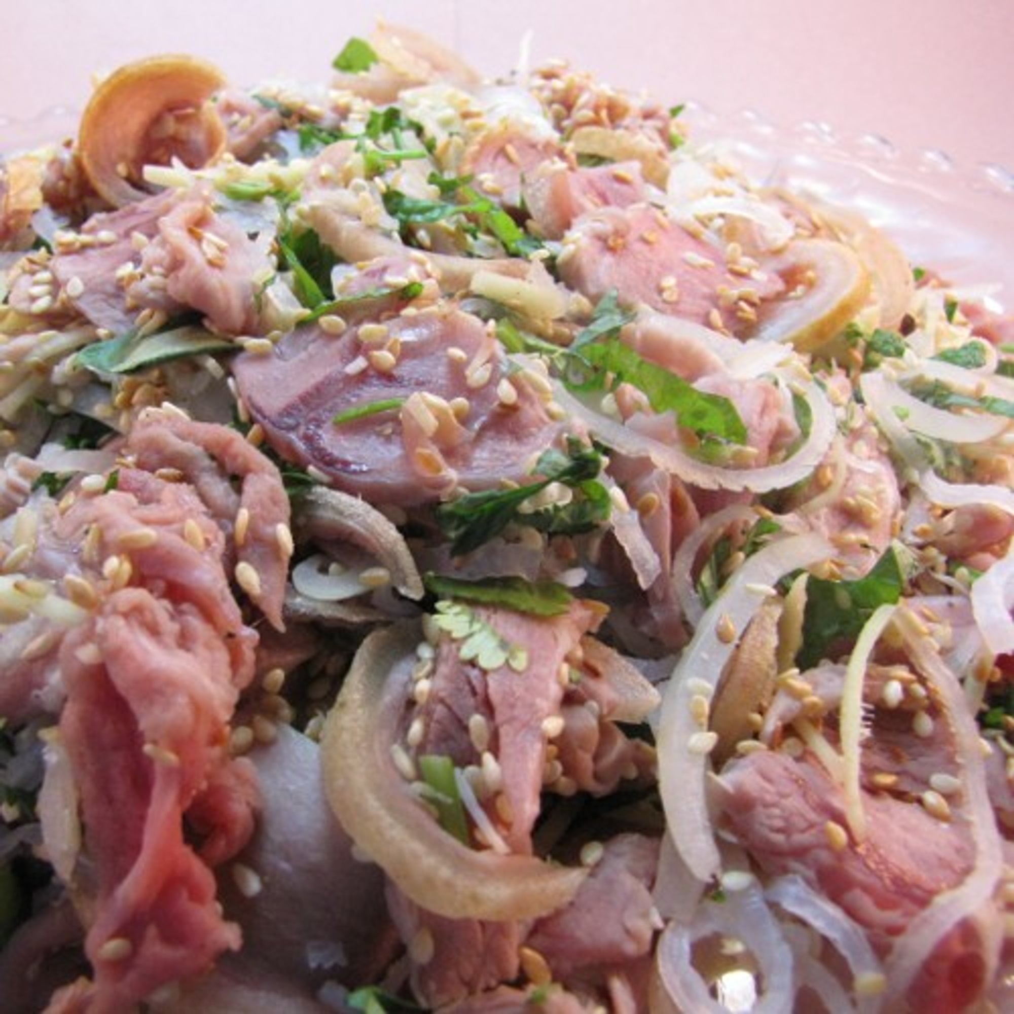 Bê Thui / Smoked Veal with Rice Powder Salad