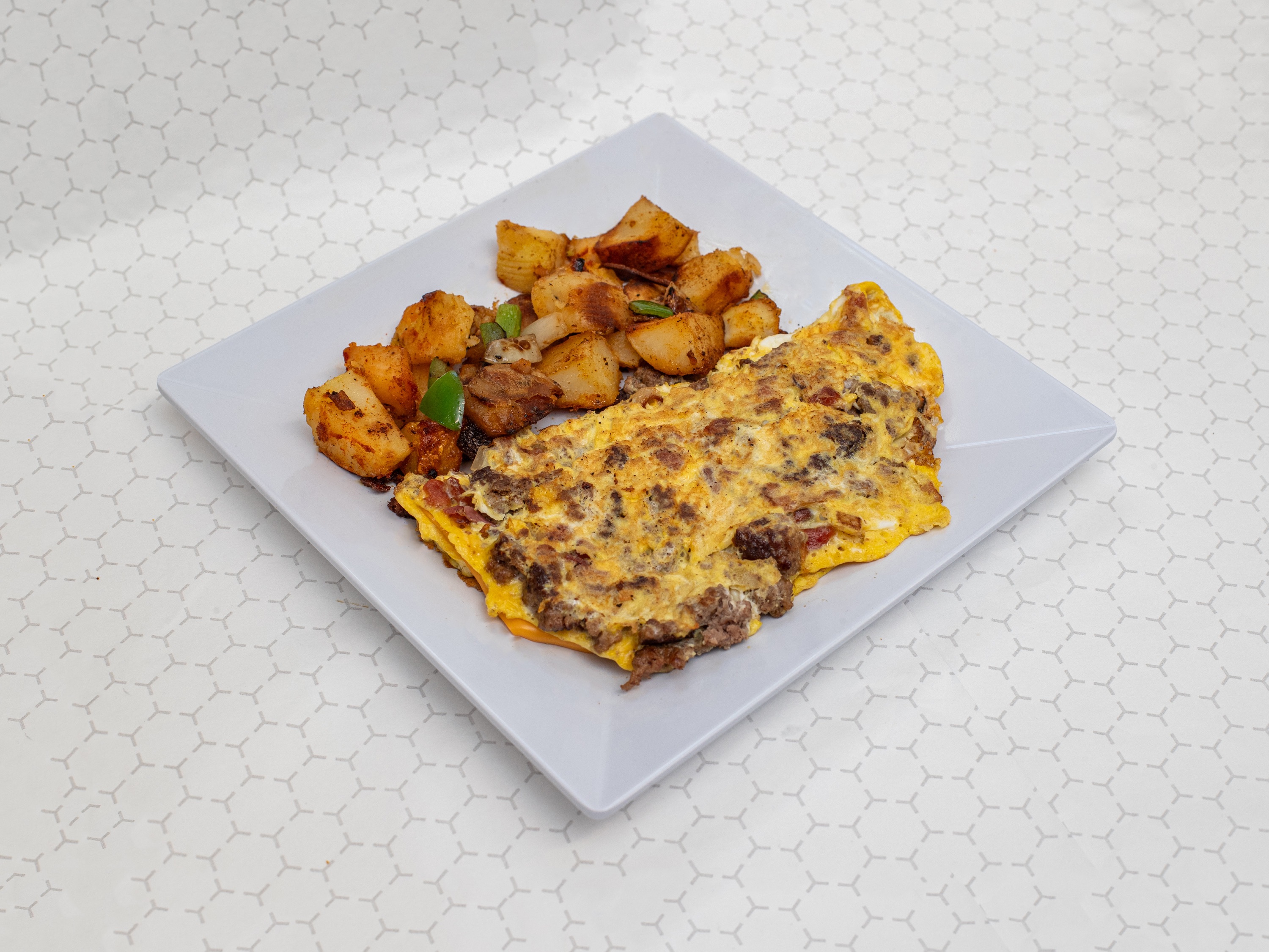 Bacon Cheeseburger Omelet