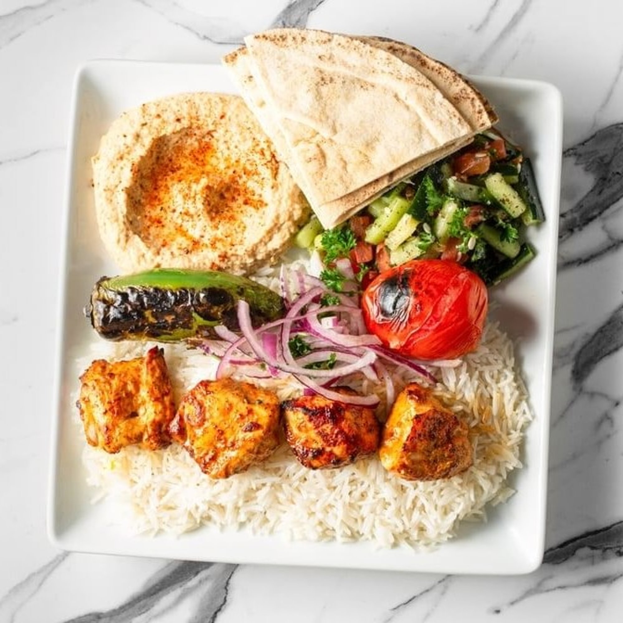 2 x Chicken Kabob Plate