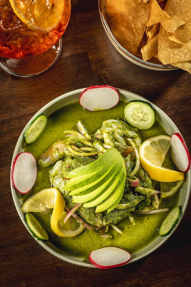 Green Shrimp Aguachile