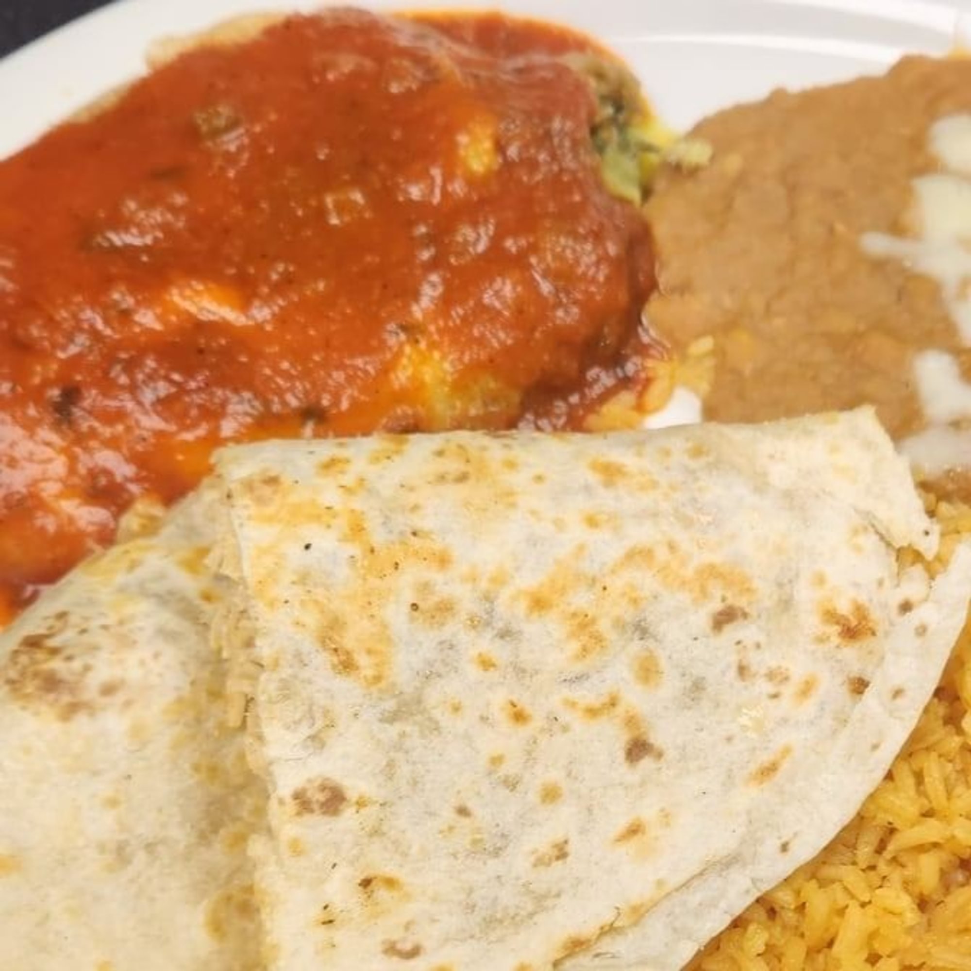 B. One Chile Relleno & One Quesadilla