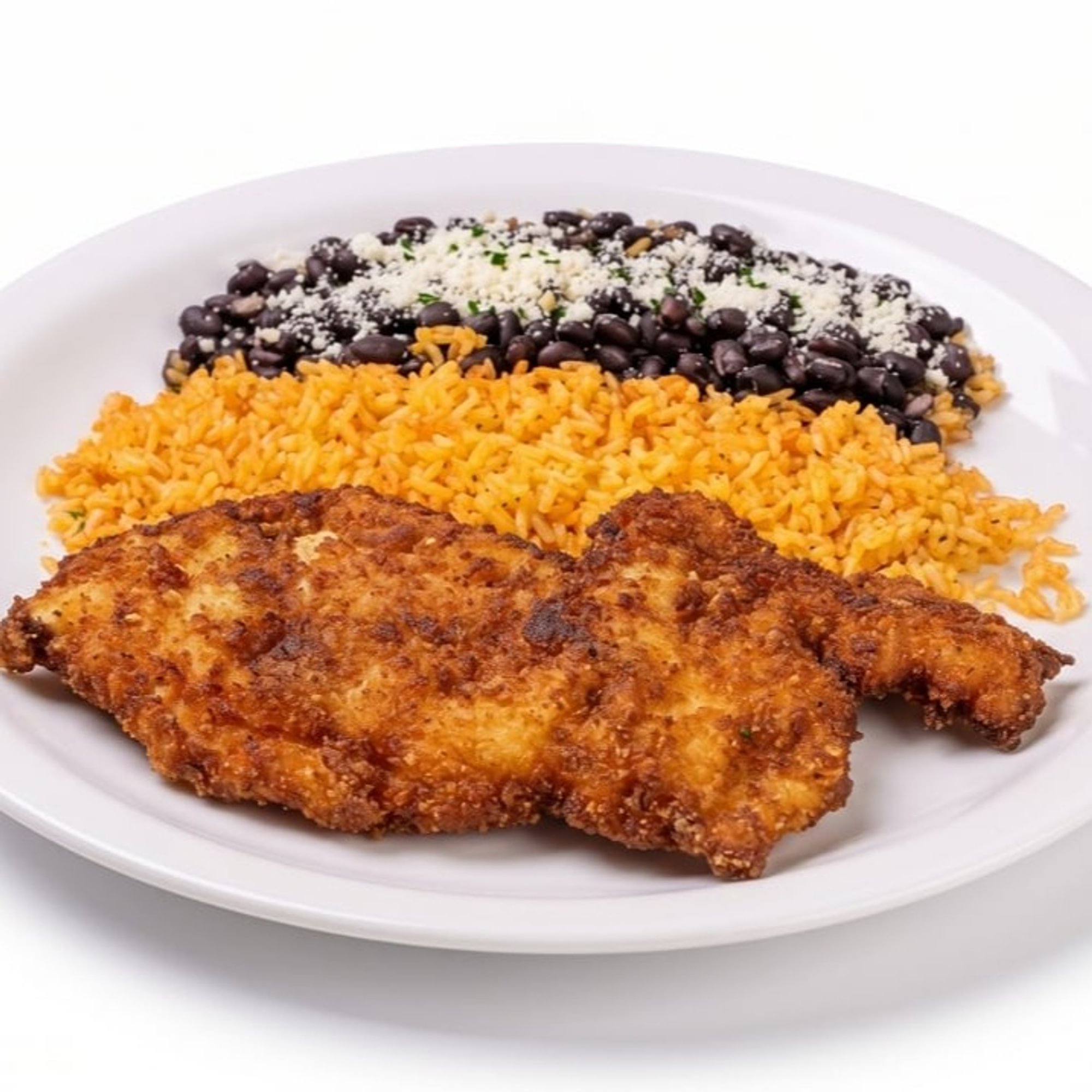 Plato de Milanesa de Pollo (Breaded Chicken Plate)
