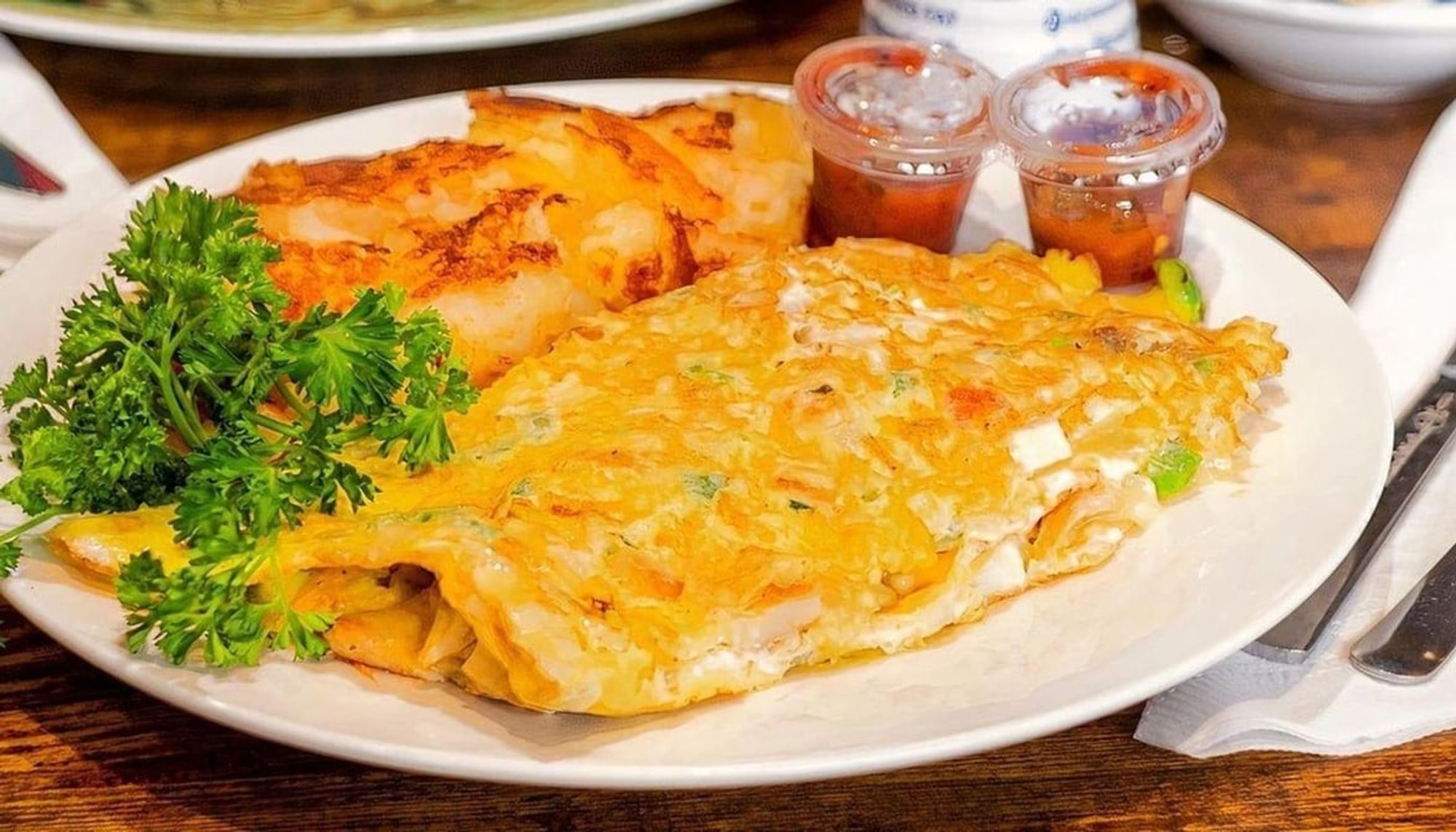 Chicken Fajita Omelette