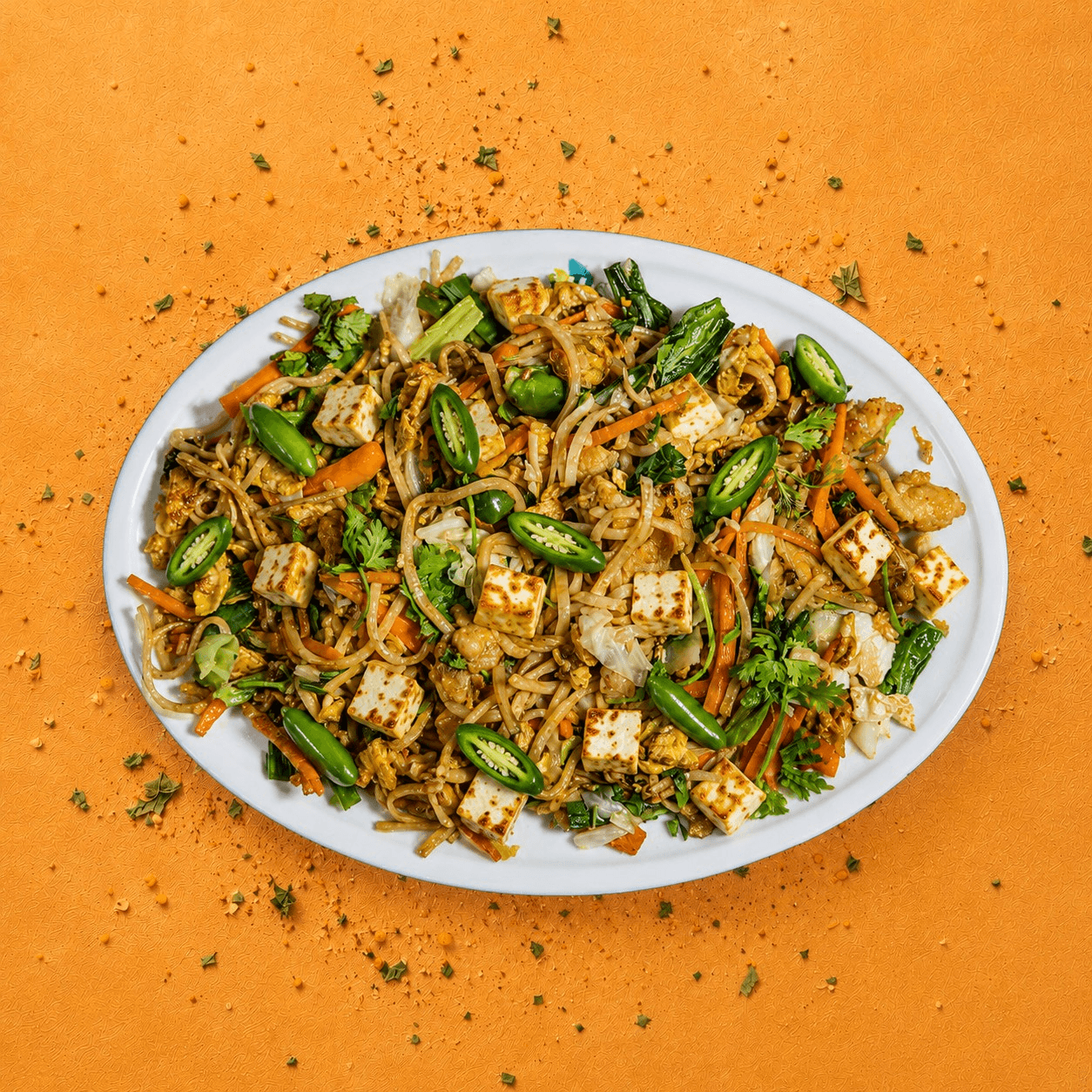 Green Chilli Paneer Noodles