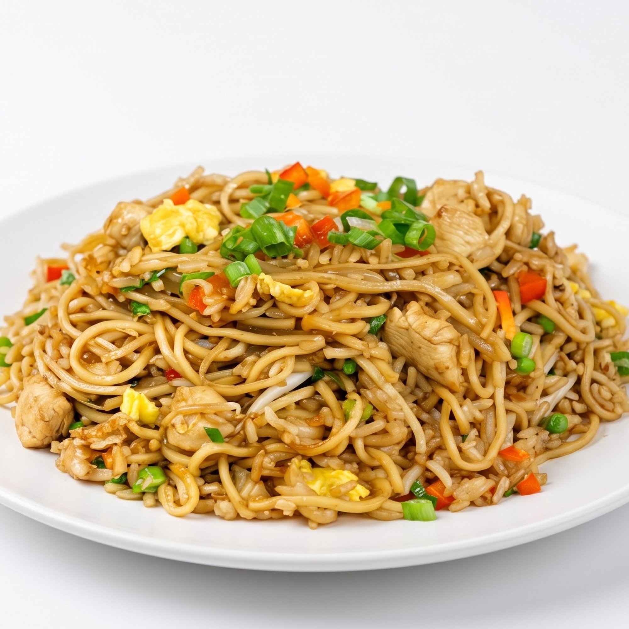 Aeropuerto de Pollo [Chicken Fried Rice & Noodles]