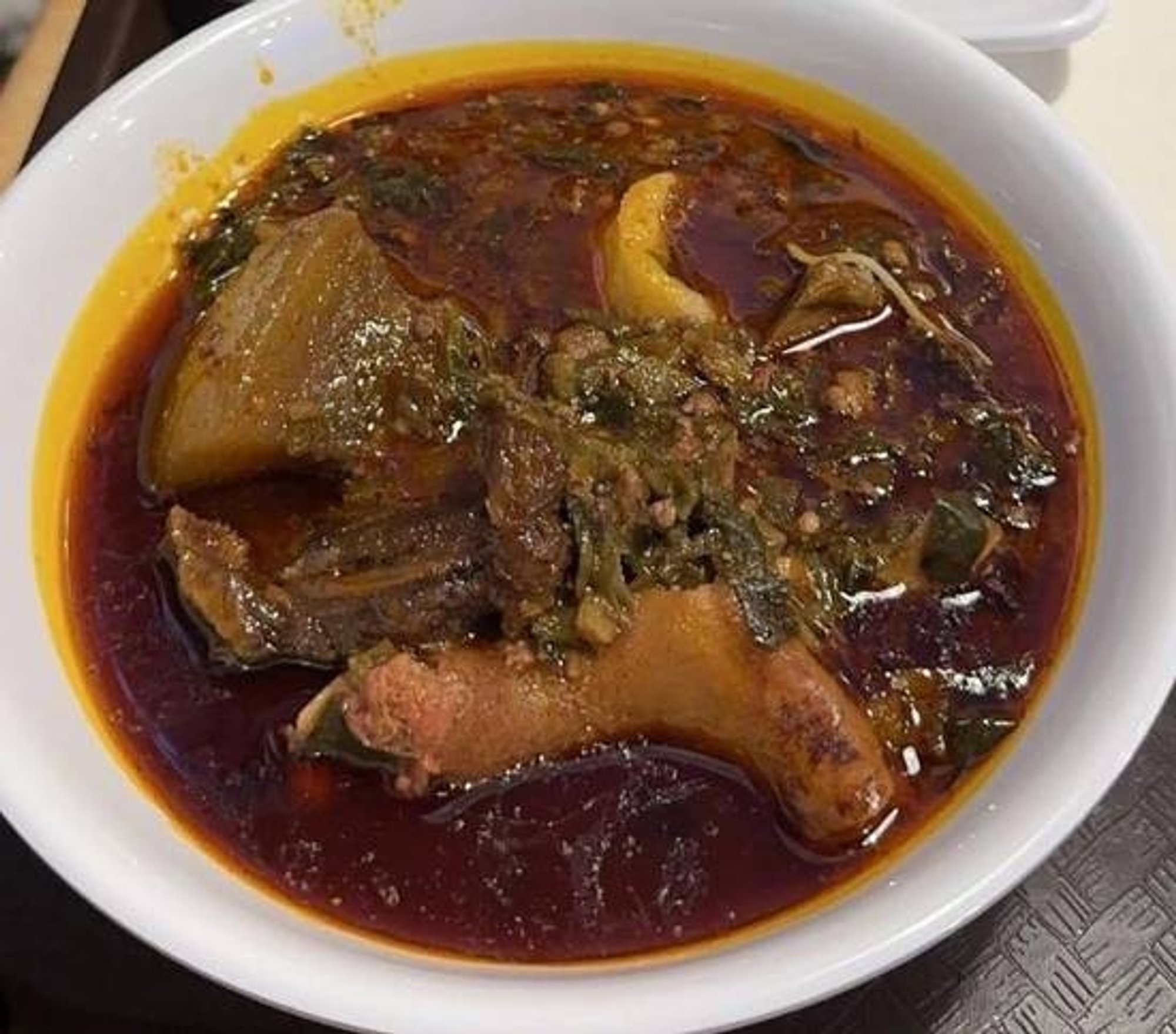 Okra Soup with Chicken/ Fish