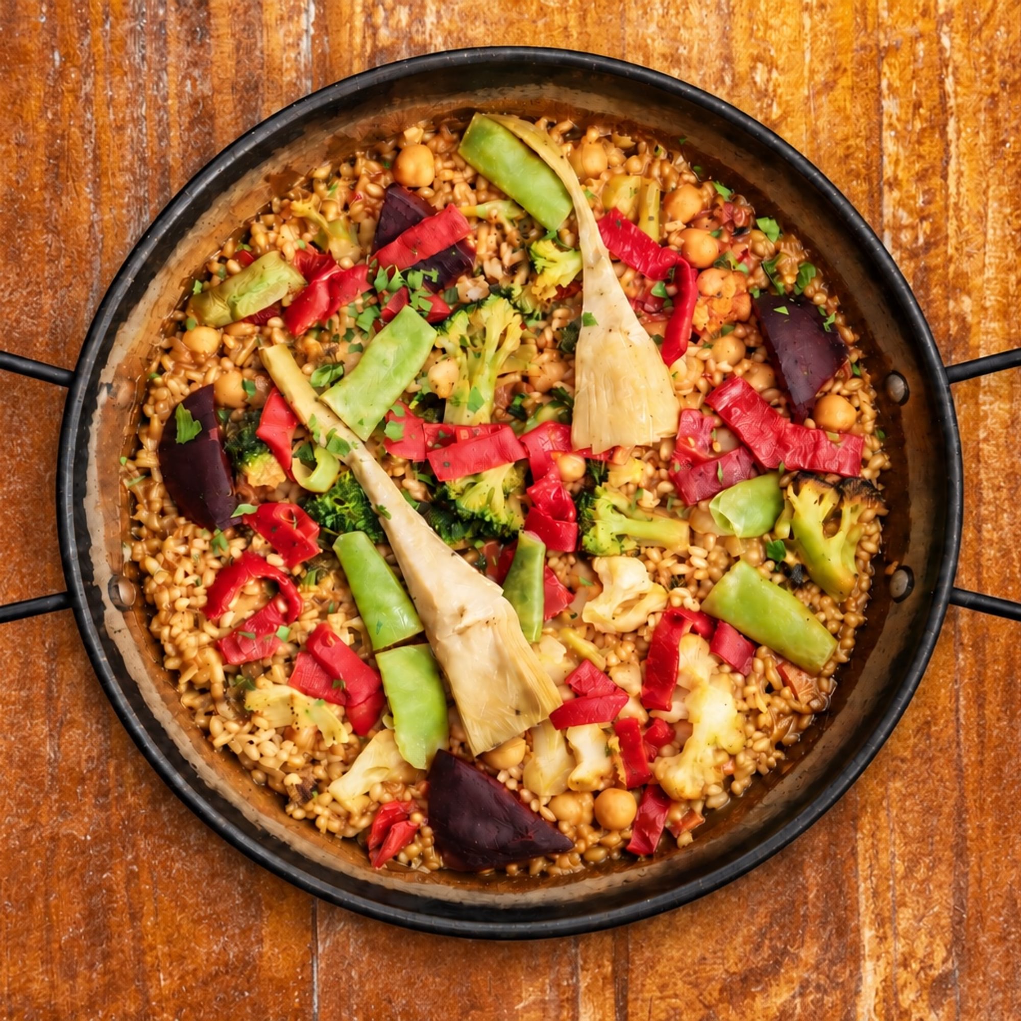 Paella de la Huerta / Garden-Style Paella