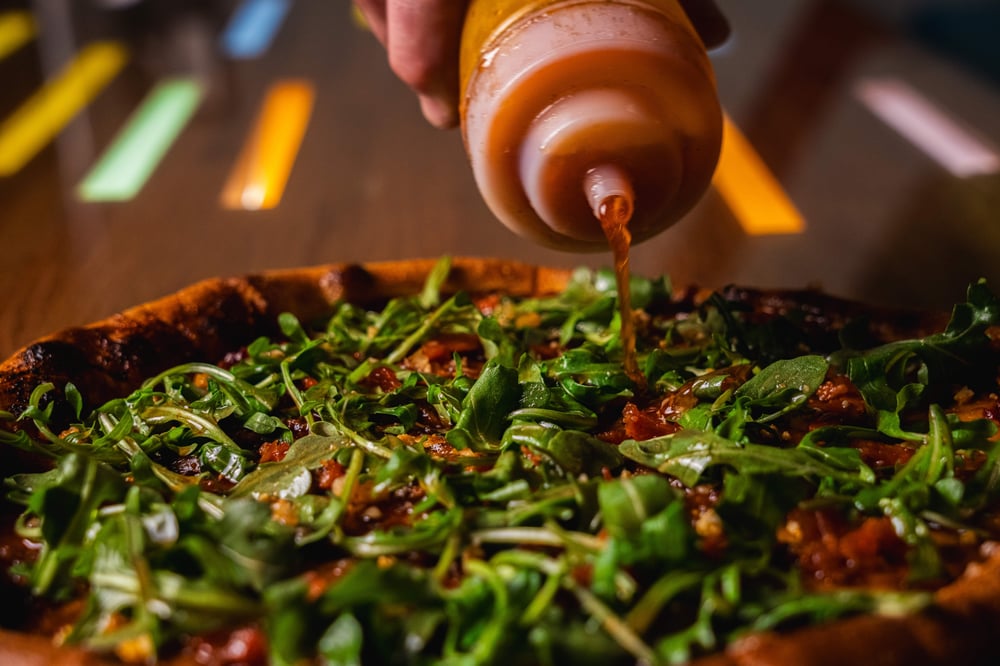 Hot Honey Goat Cheese Pizza