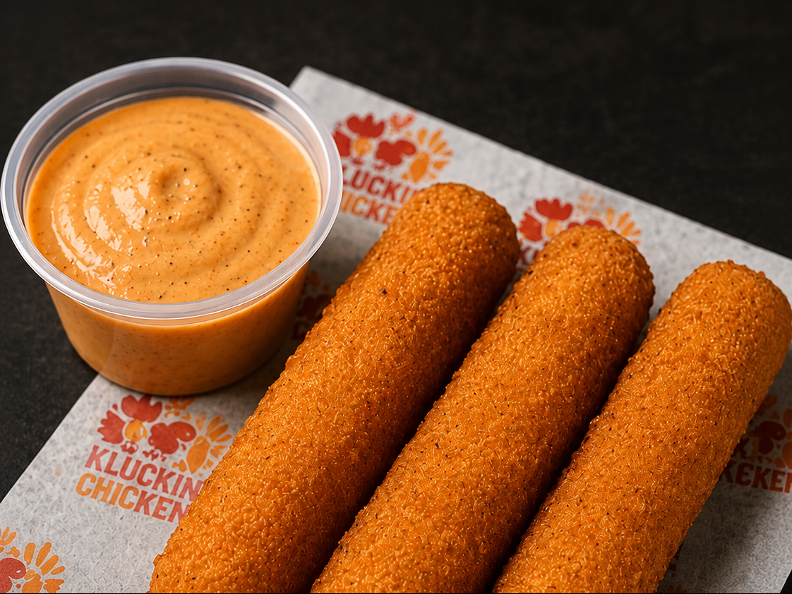 3PC MOZZARELLA STICKS W/KLUCKIN SAUCE