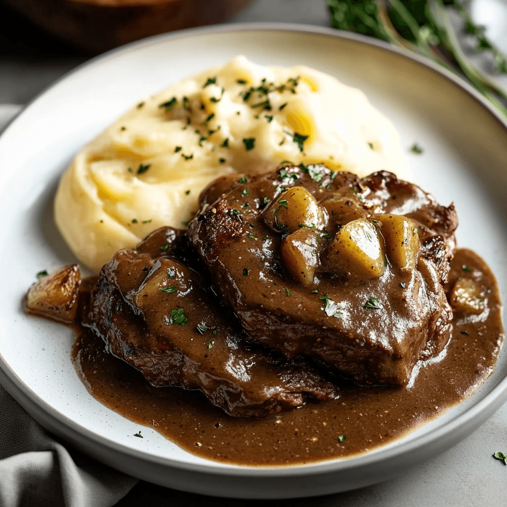Smothered Chop Steak with Gravy