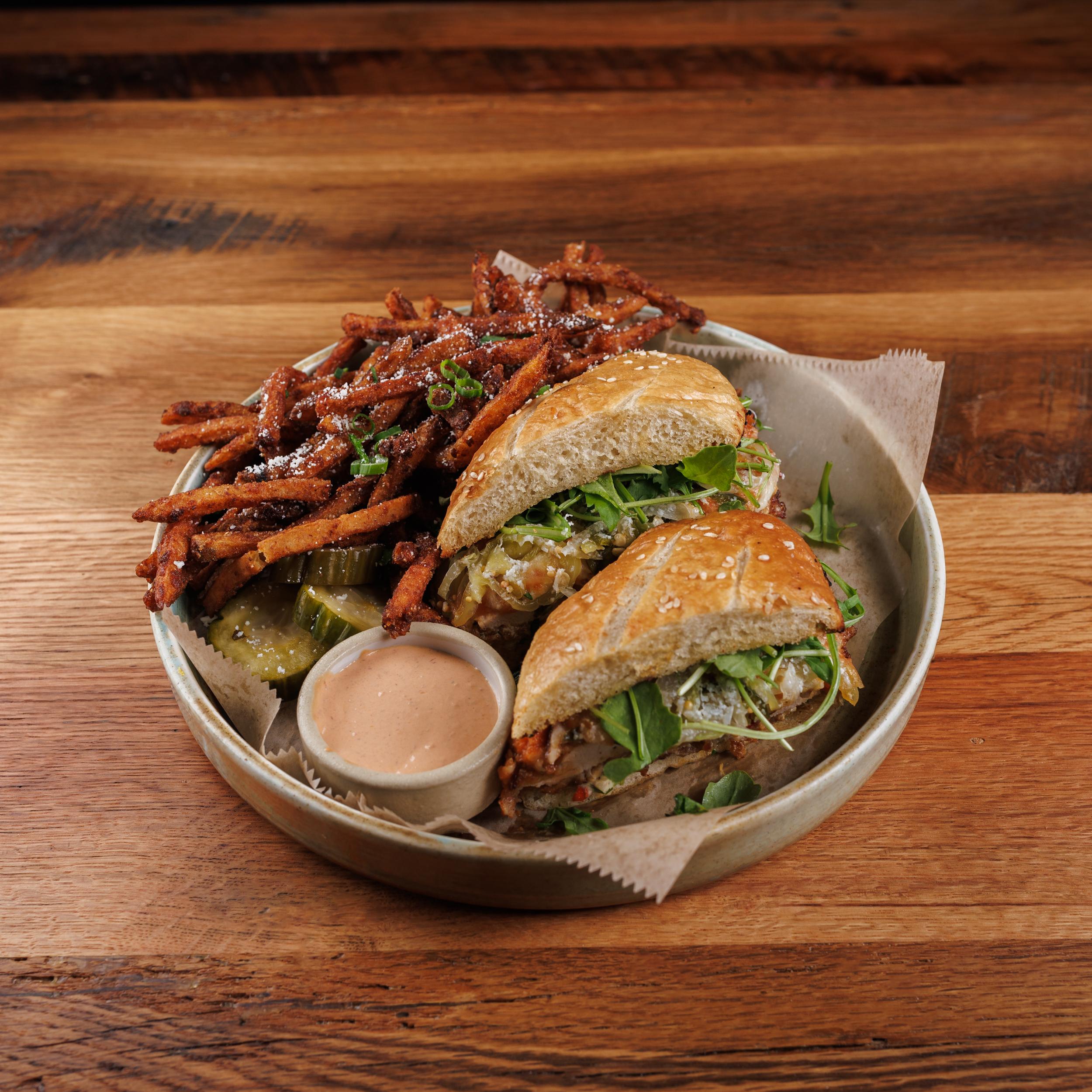 Chicken Milanesa Torta