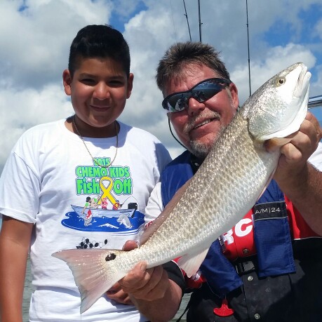 chemo kids today. 10 trout and 1 Redfish.  it was a blast!! Caught on Fish On Guide Service! your  1 private Fishing Guide, Fishing Charter and Fishing Tours provider located in Corpus Christi, Texas.