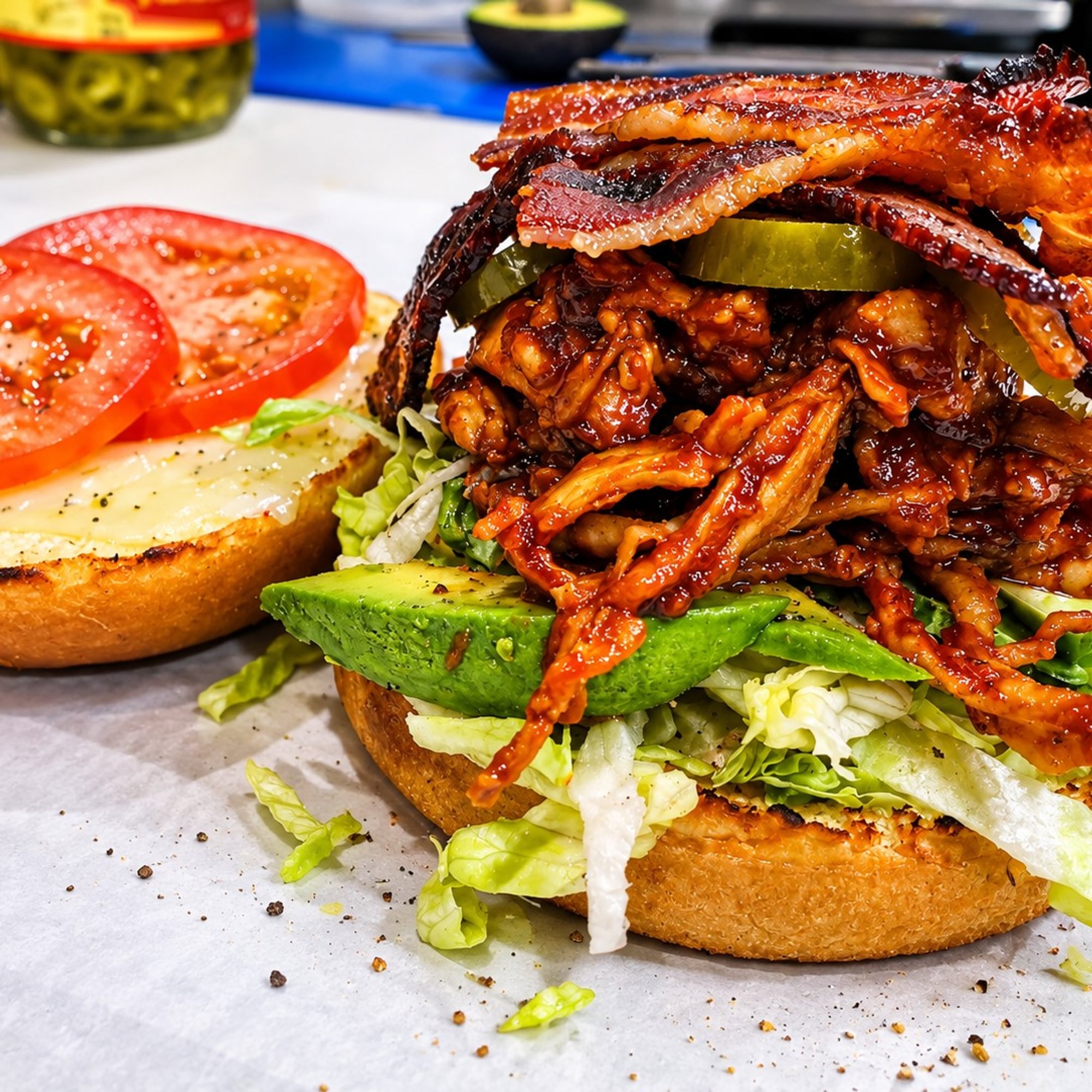 KC Barbecue Chicken Sando