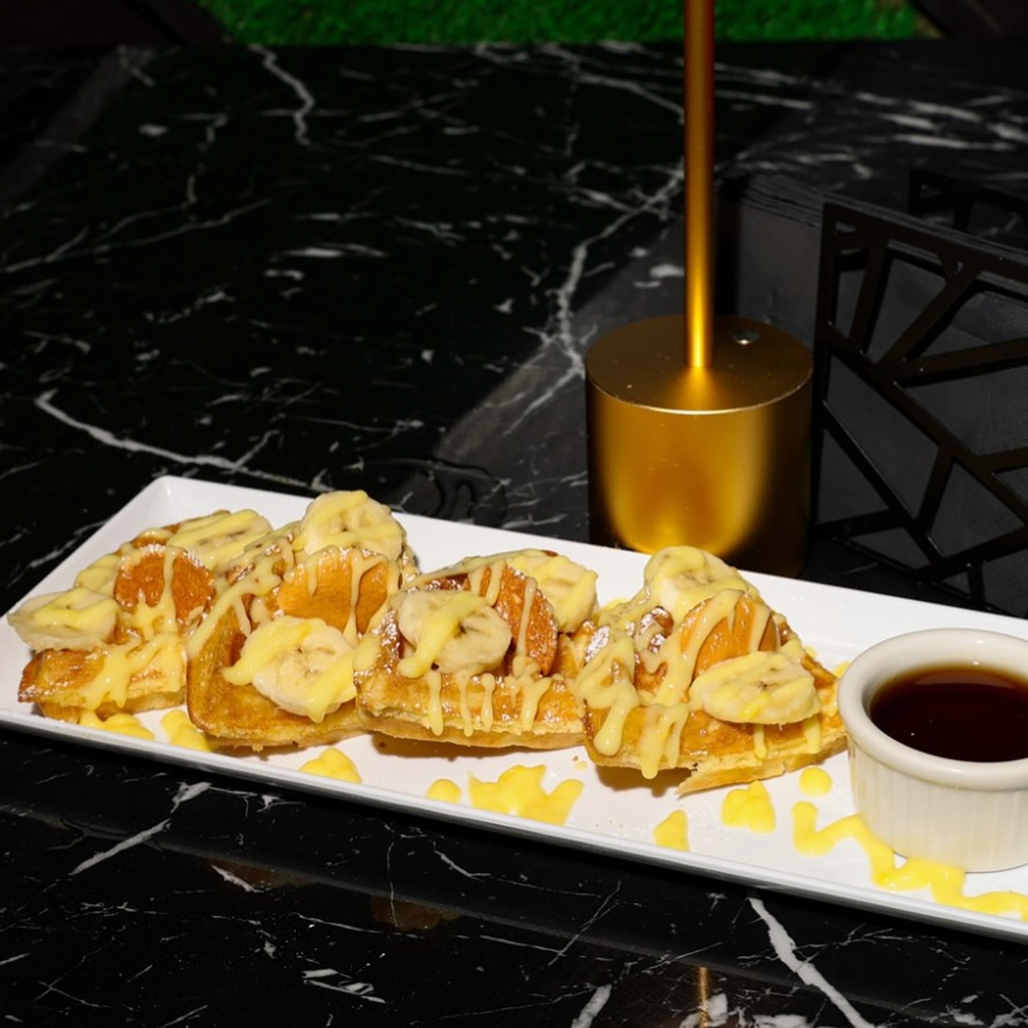 Banana Pudding Waffle & Wings