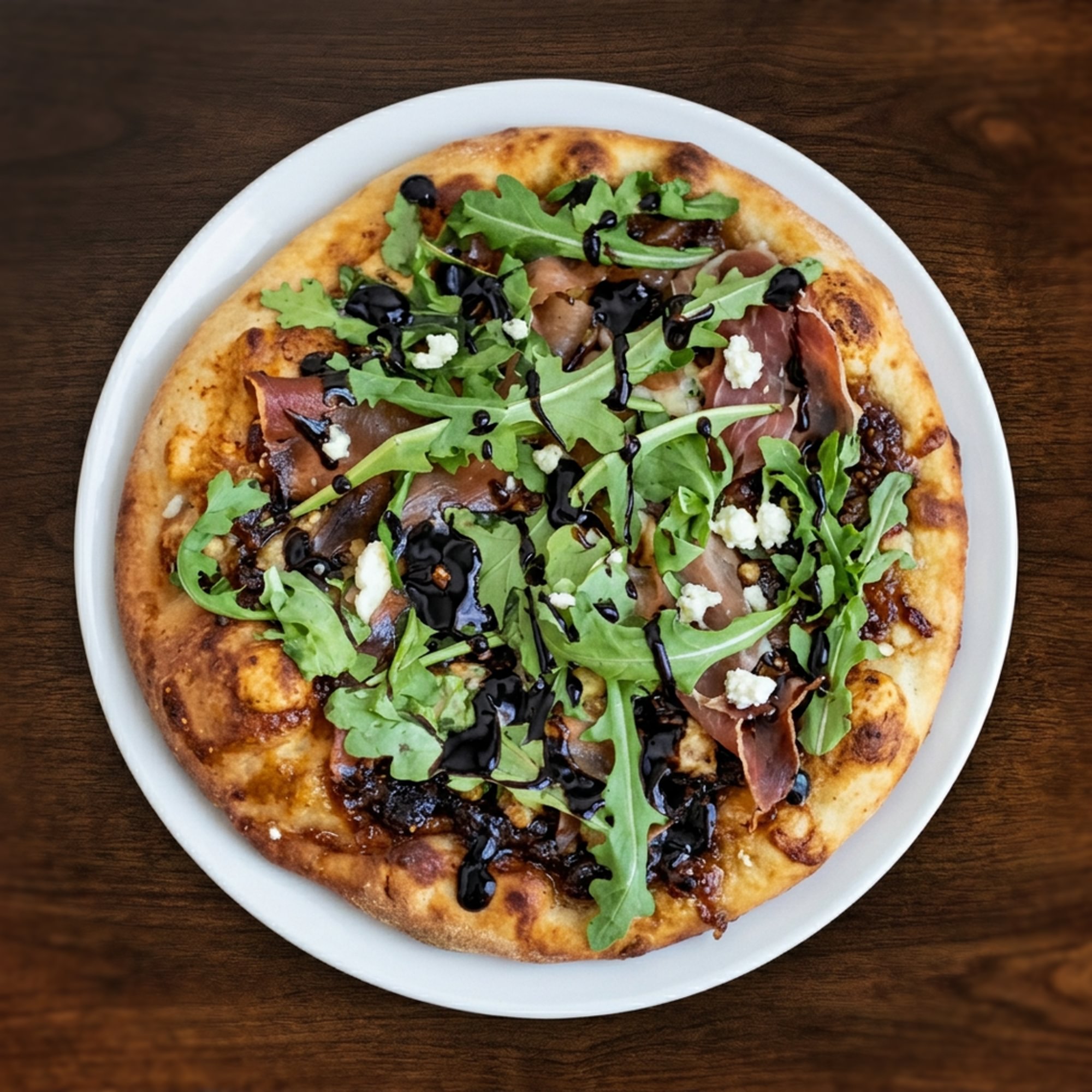Fig Jam & Arugula Pizza