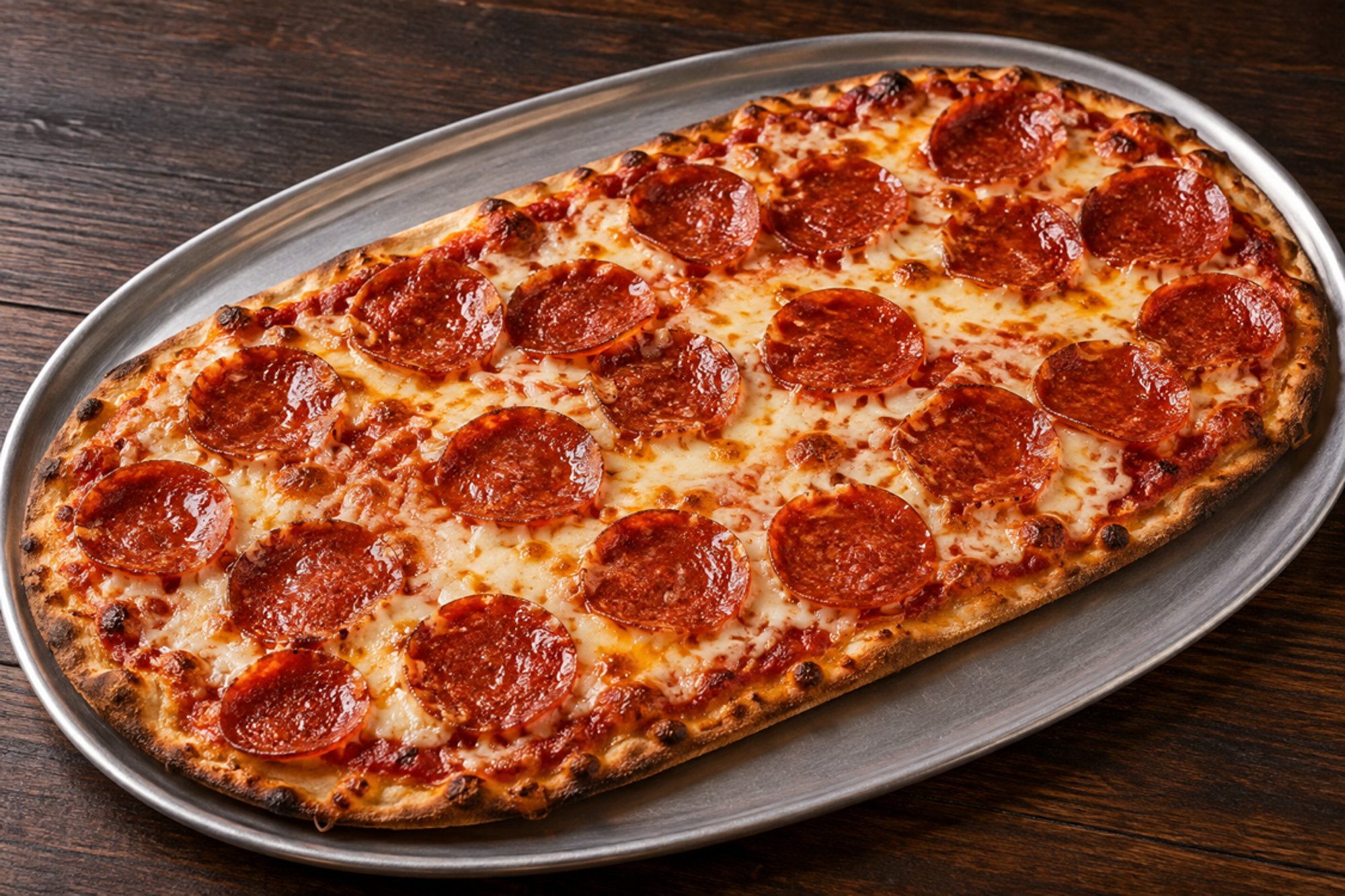 Flatbread Pizza (with Sauce, Cheese, And Up To 3 Toppings) 