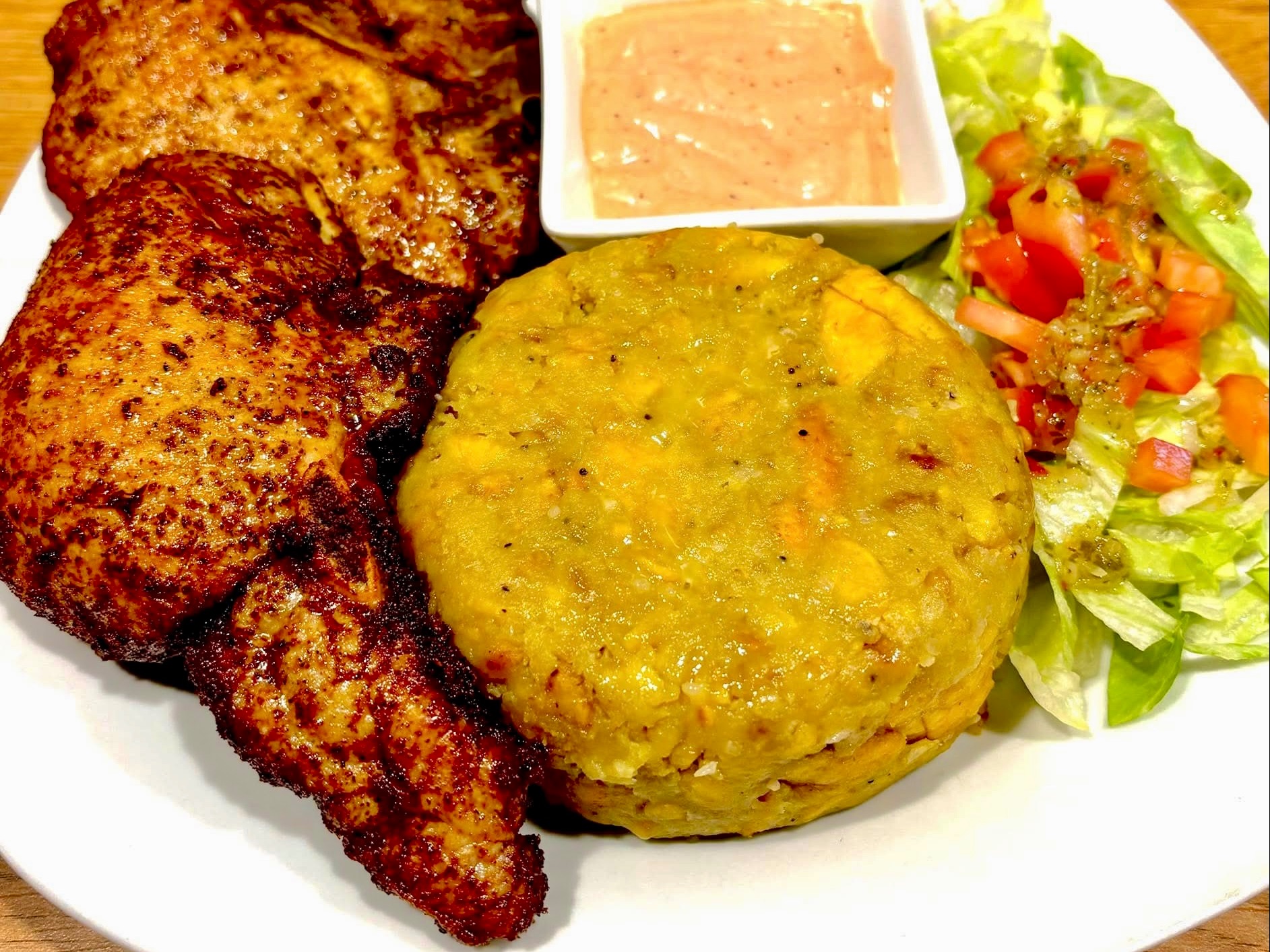 Mofongo + Pork Chops