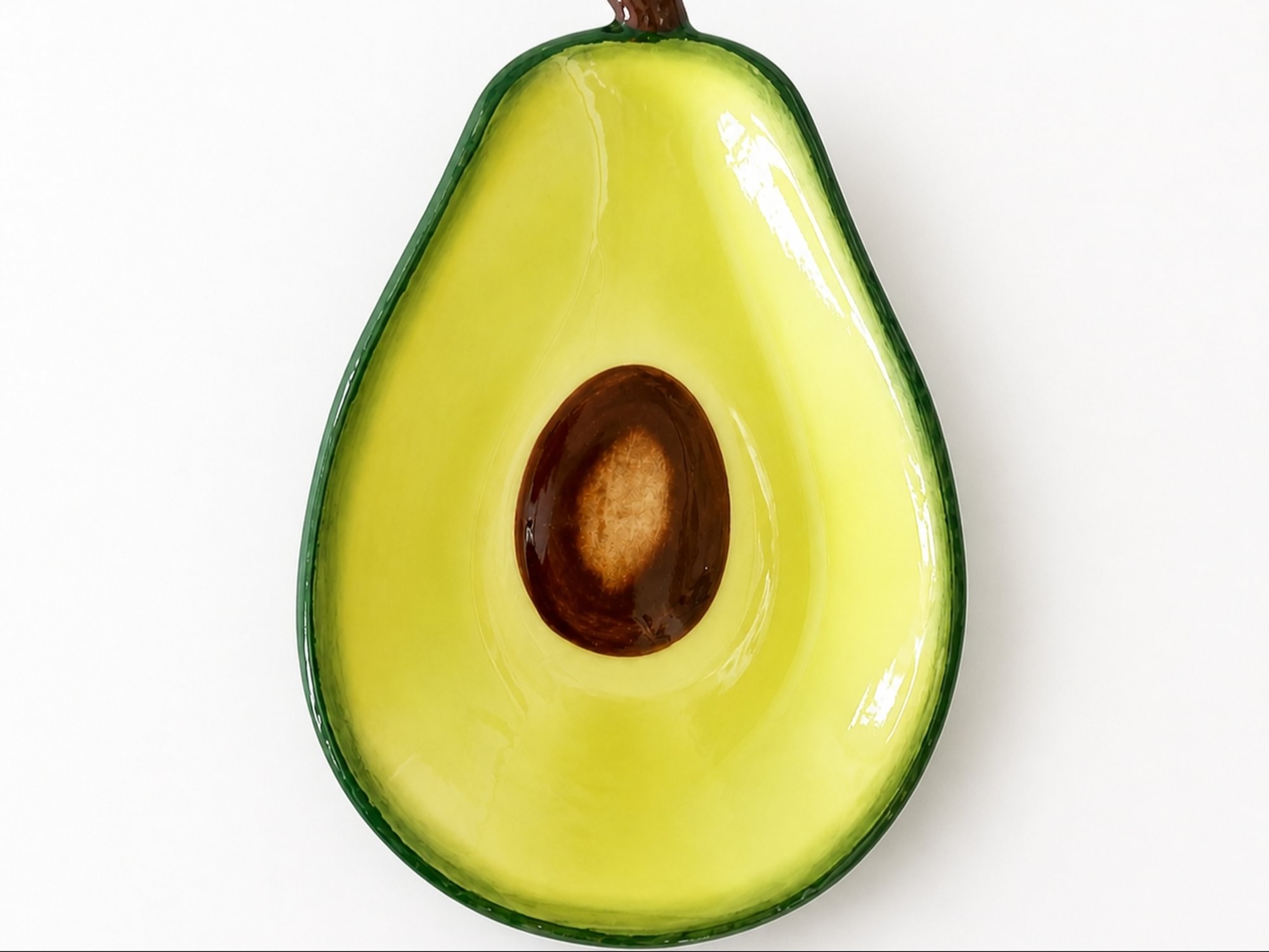 'Ceramic Avocado Plate General Gifts (SKU#: 14656) '