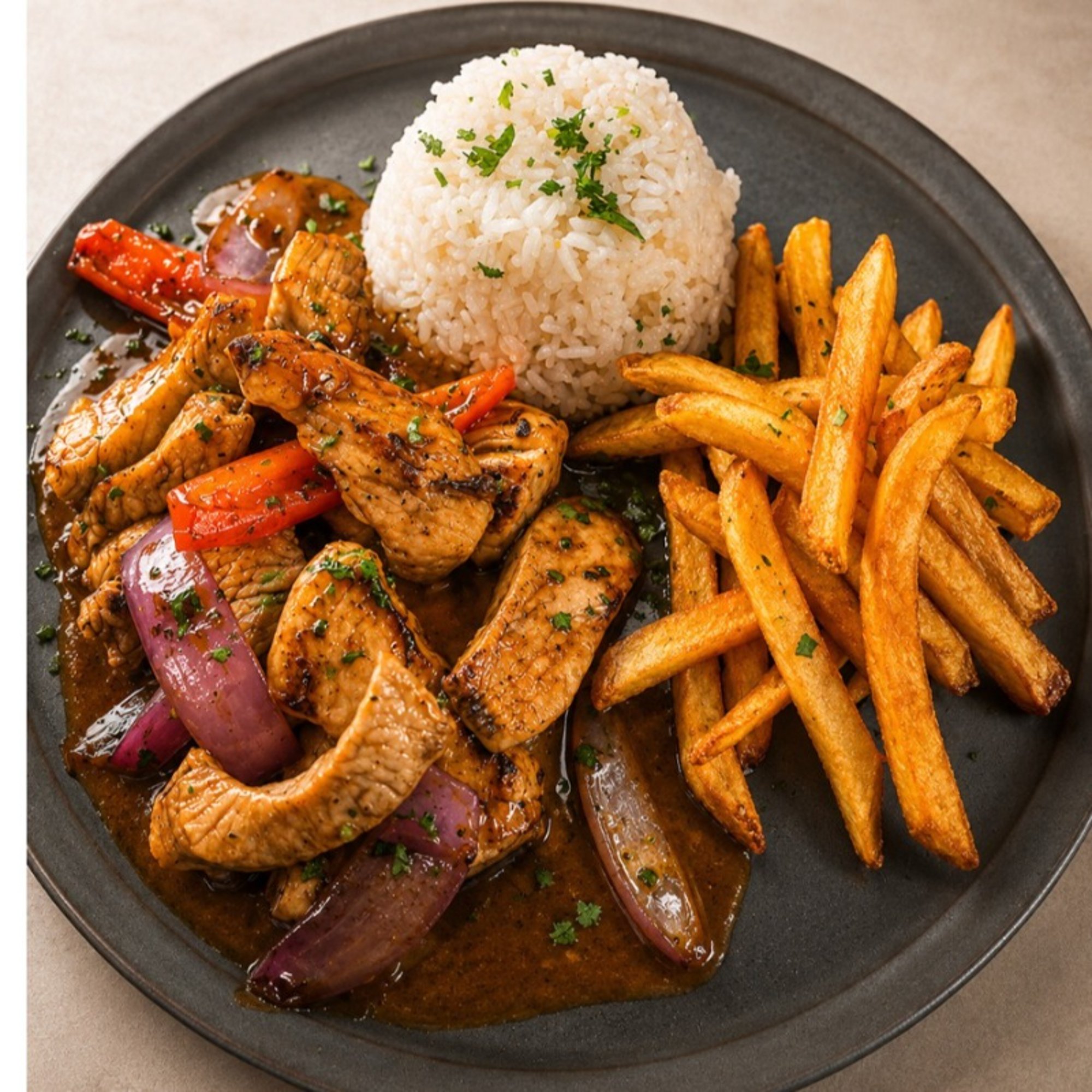 Lomo Saltado (Chicken)