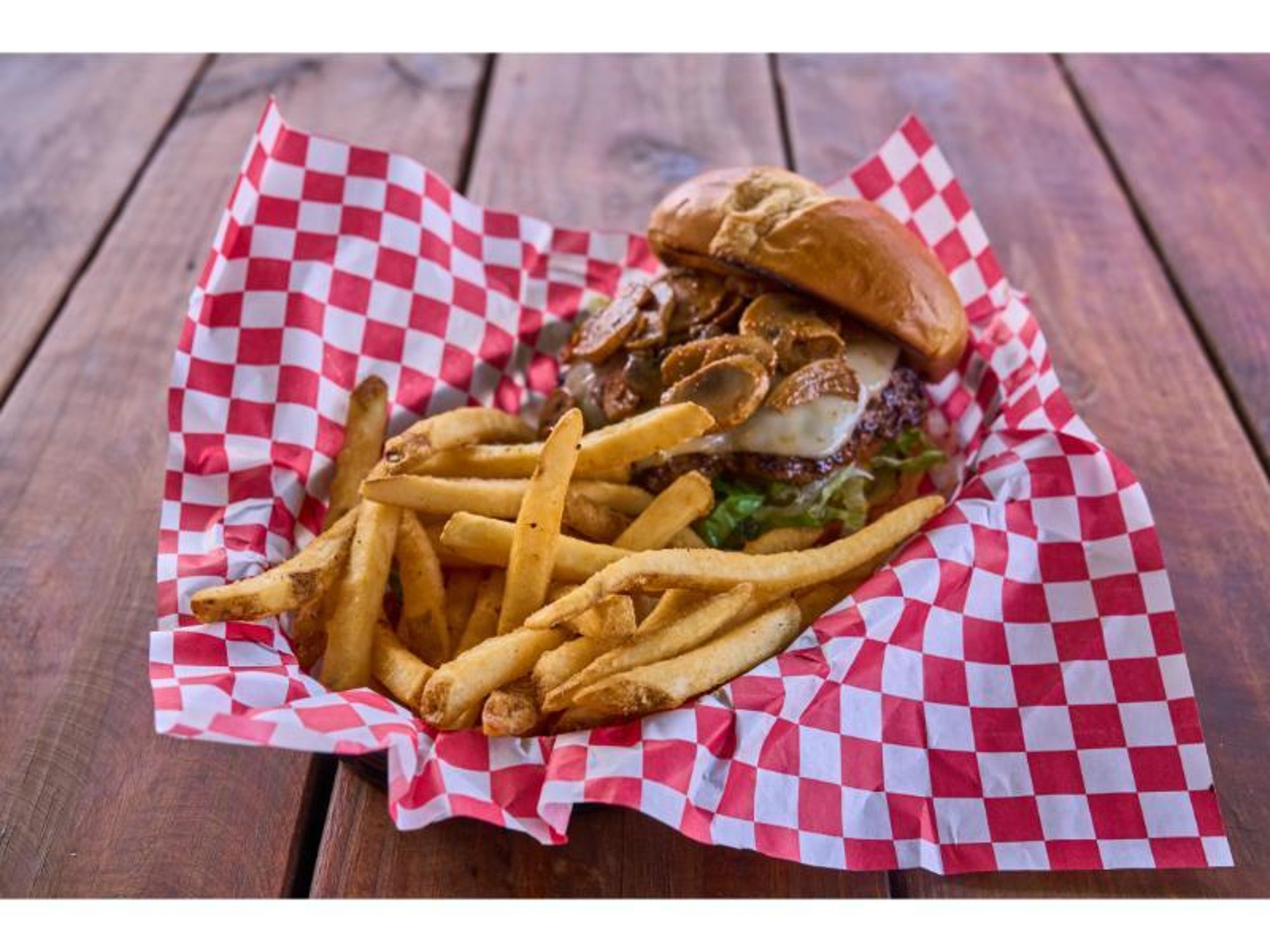 Swiss & Mushroom Burger