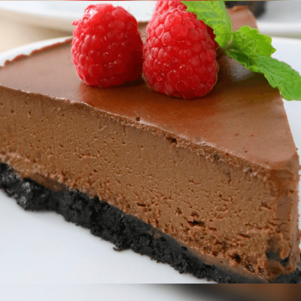 Chocolate Nutella Cheesecake (Pastel De Avellana Americana)