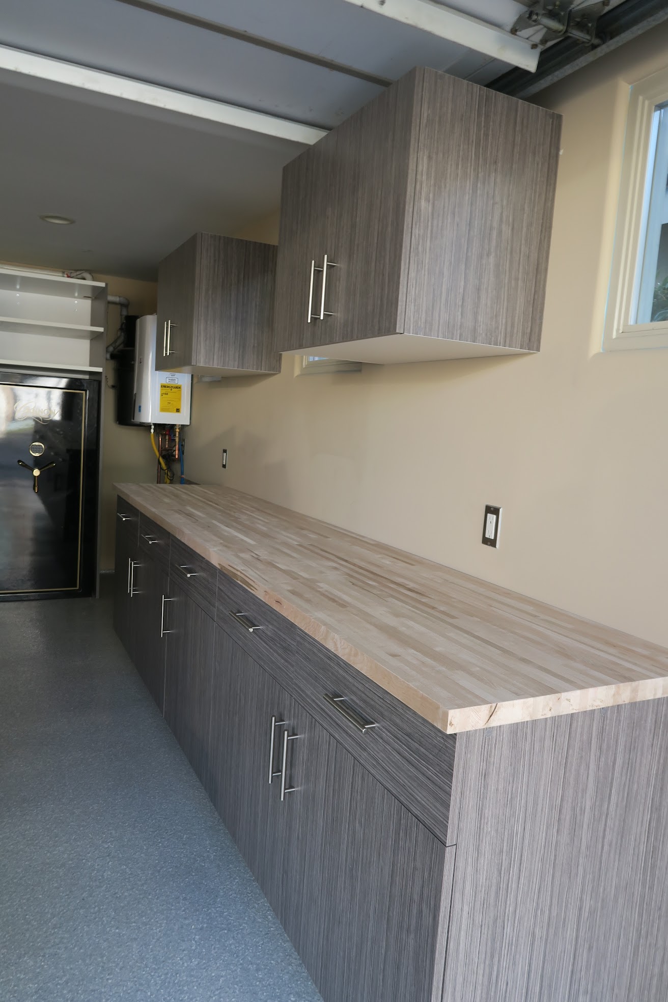 Twilight finish W/ Butcher Block countertop